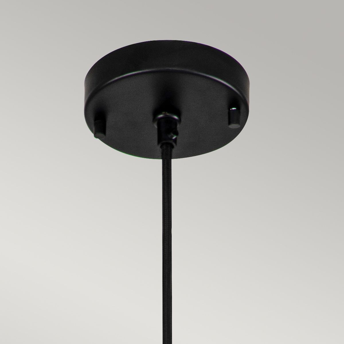 Elstead Etoile 1 Light Small Pendant - Matte Black & Gold Leaf