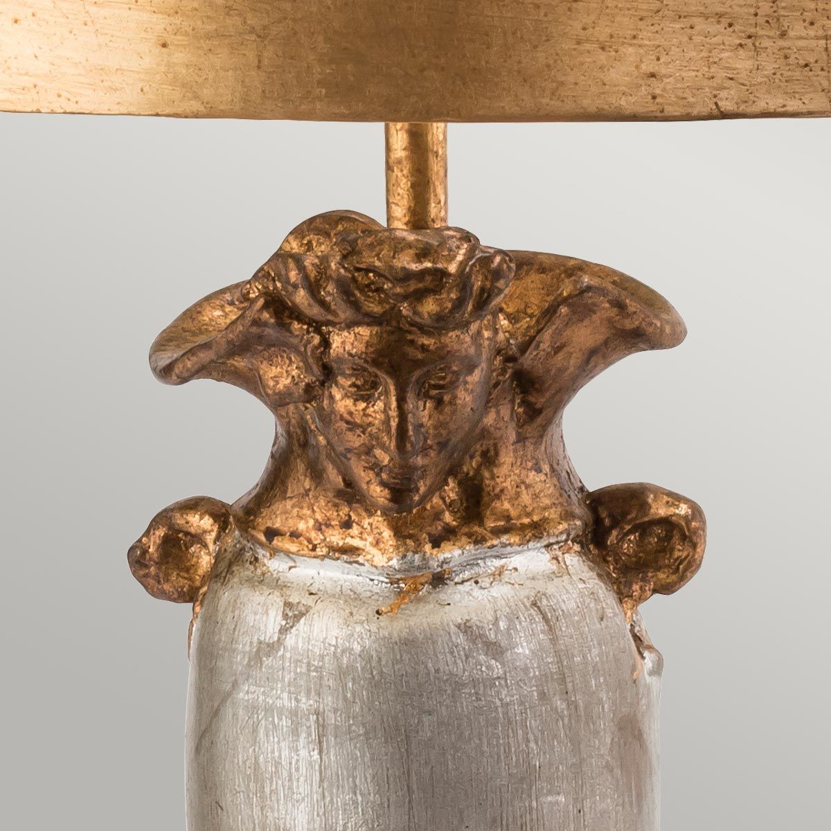 Flambeau Bienville Single Table Lamp - Silver & Gold