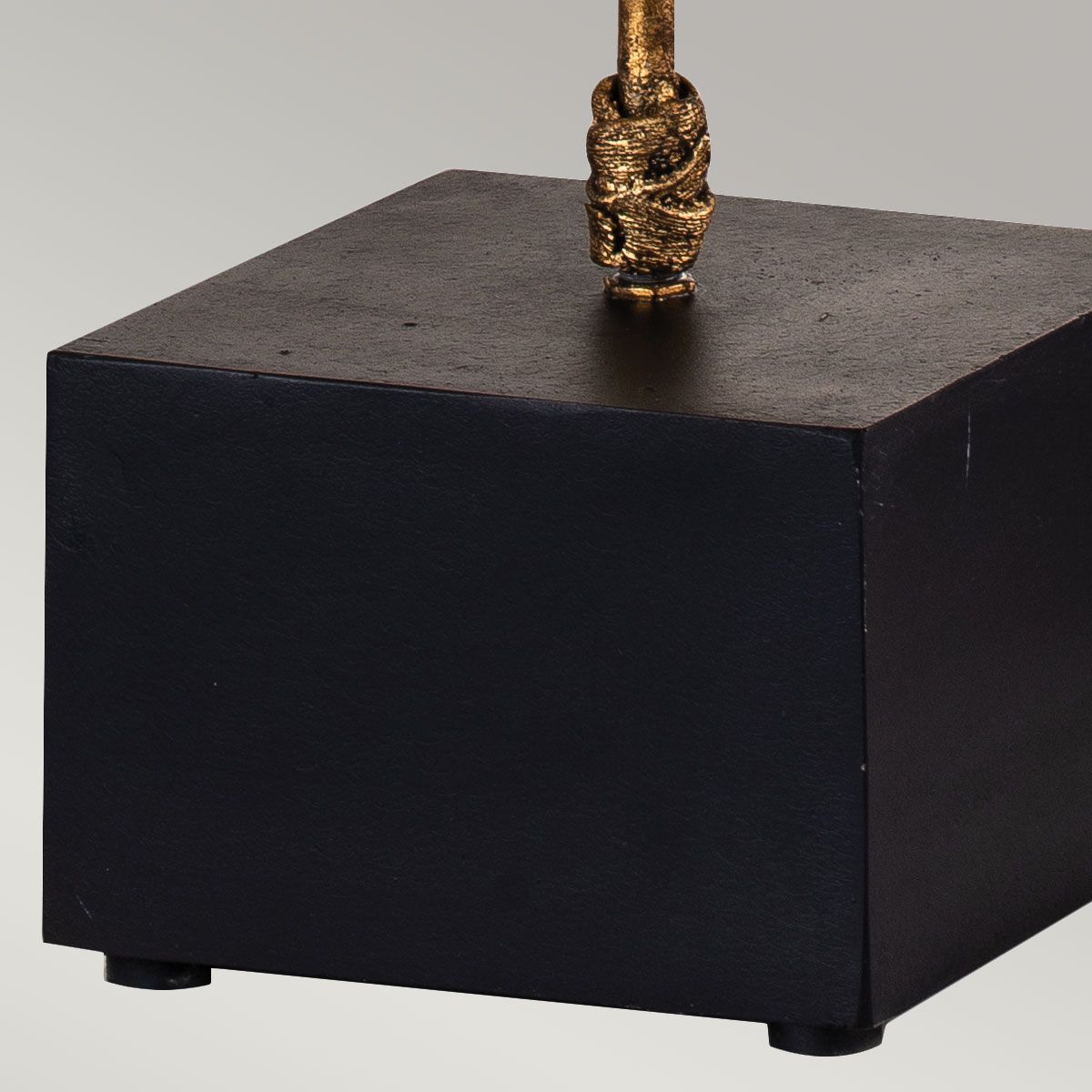 Flambeau Camilia 1 Light Table Lamp - Antique Gold & Black