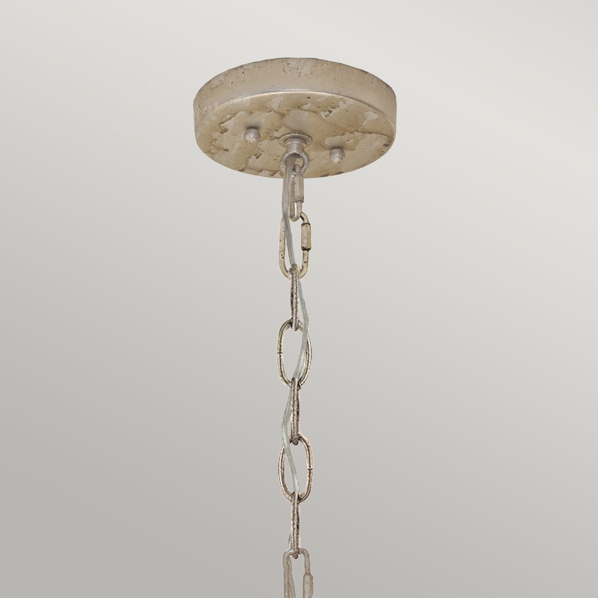 Flambeau 2 Light Pendant - Black, Cream & Gold Leaf