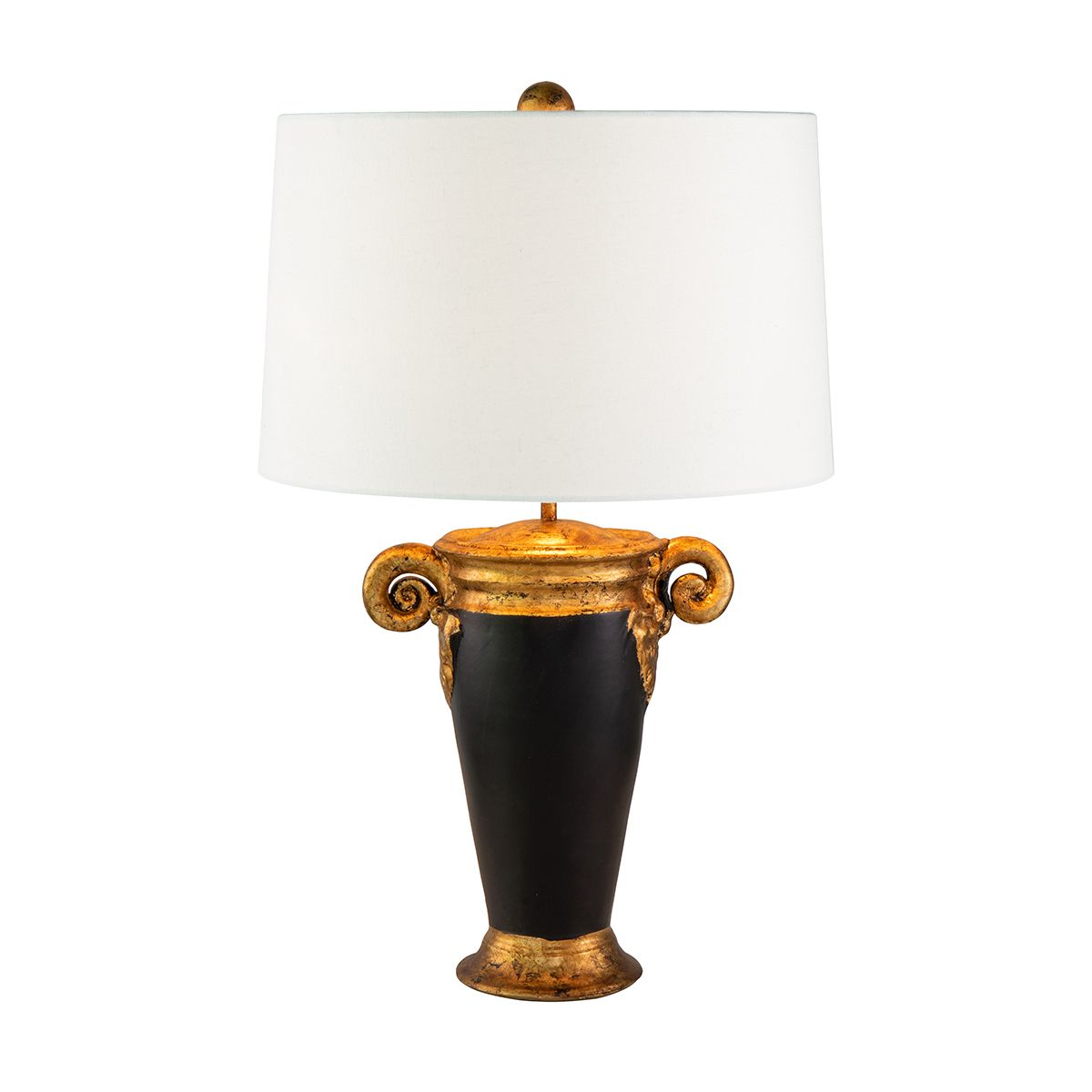Flambeau Gallier 1 Light Table Lamp - Black & Gold