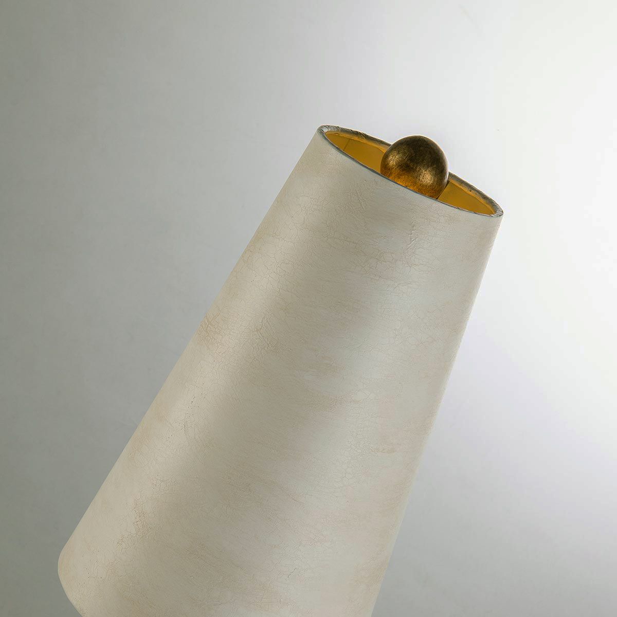 Flambeau Leda Single Table Lamp - Cream Patina