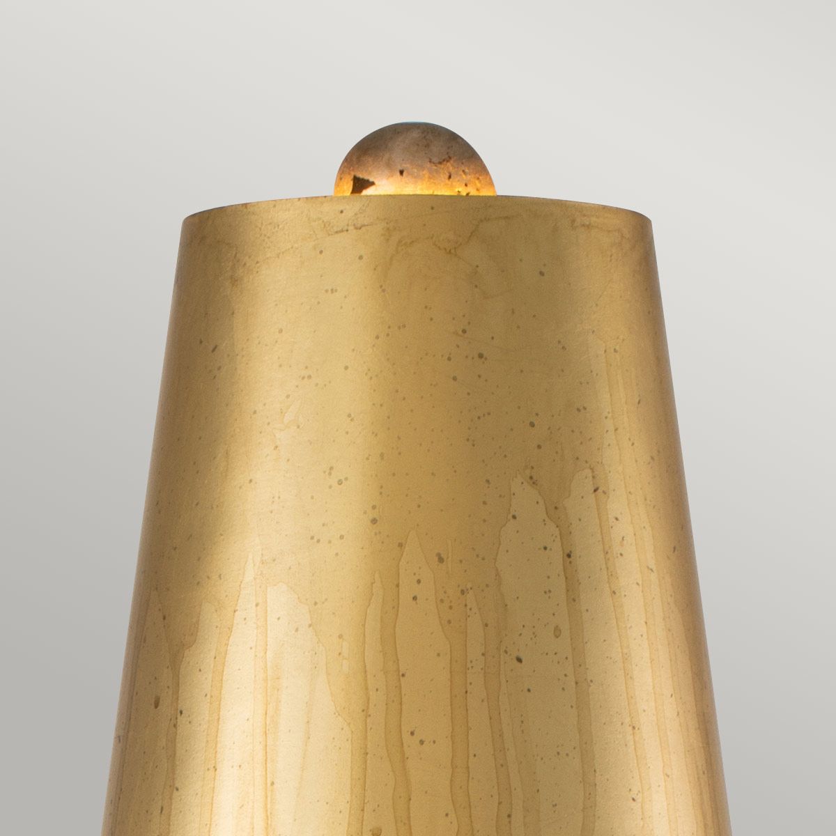 Flambeau Noma Luxe Single Table Lamp - Silver Leaf & Cream