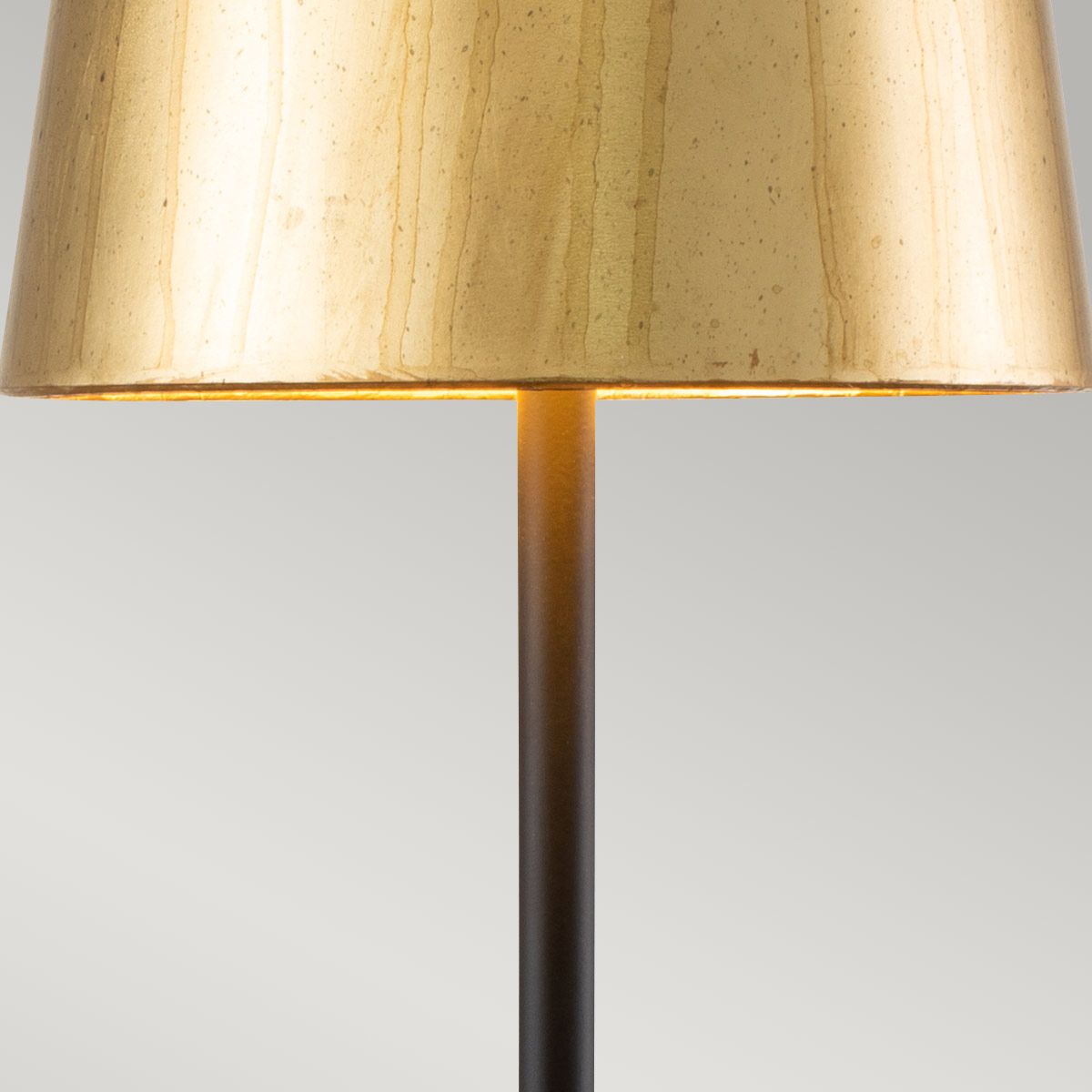 Flambeau Noma Luxe Single Table Lamp - Silver Leaf & Cream