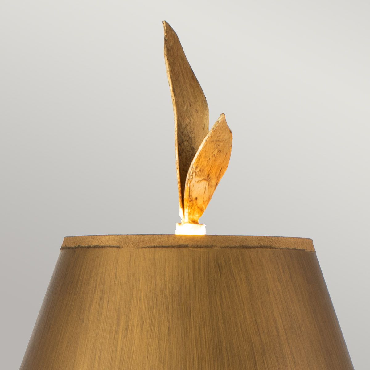 Flambeau Red Bell Single Table Lamp - Gold