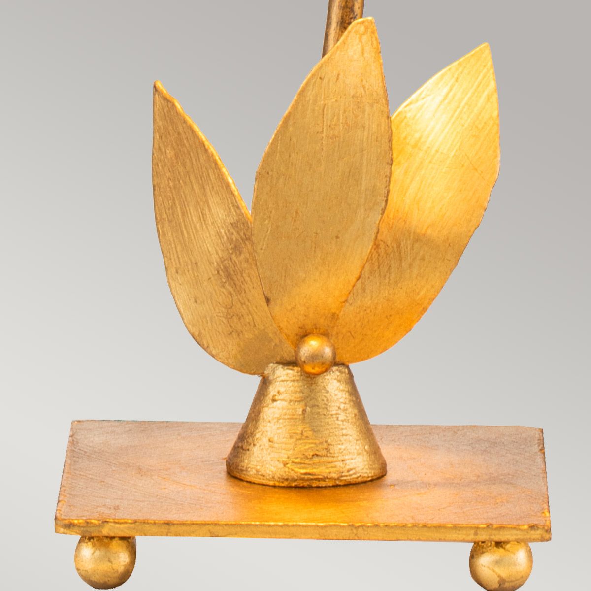 Flambeau Red Bell Single Table Lamp - Gold