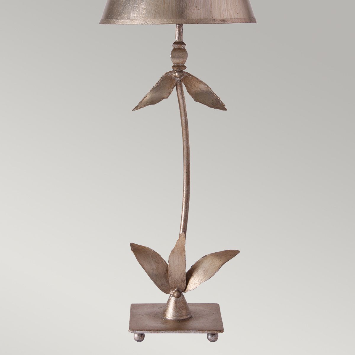 Flambeau Red Bell Single Table Lamp - Silver