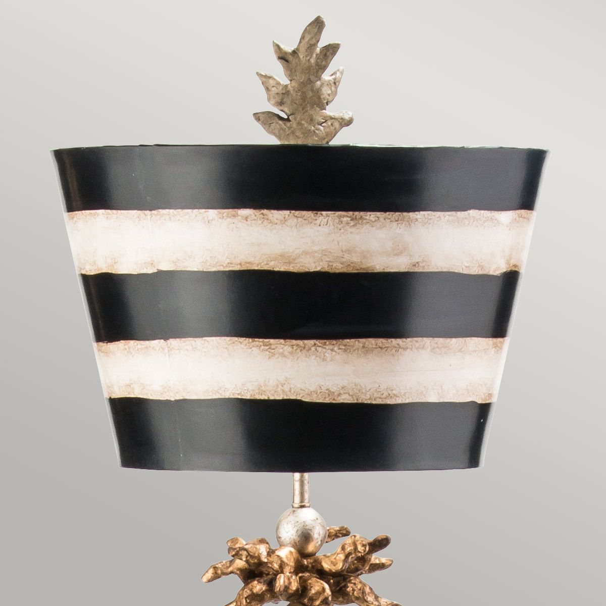 Flambeau South Beach Single Floor Lamp - Gold & Black