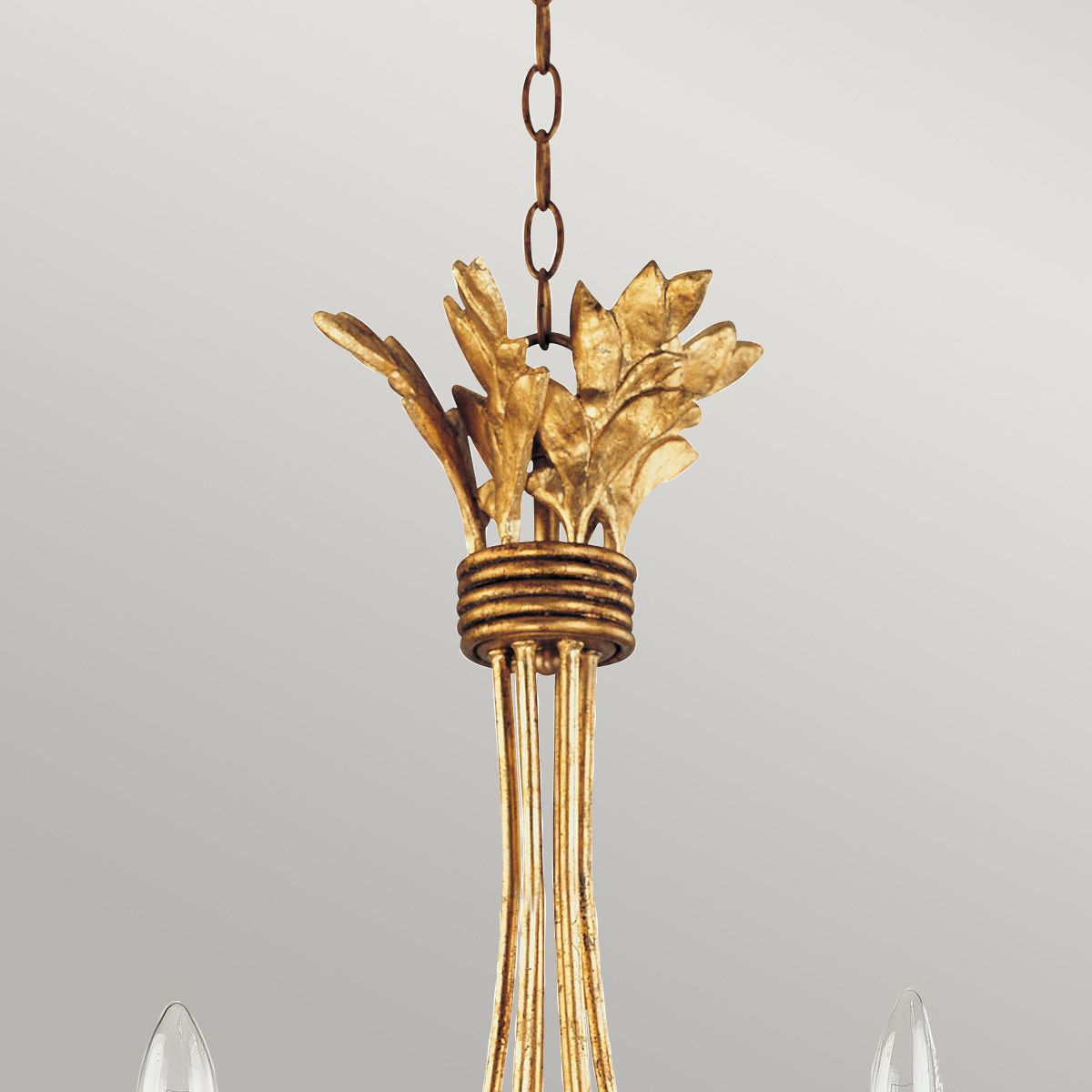 Flambeau Sweet Olive 6 Light Chandelier - Gilded Gold