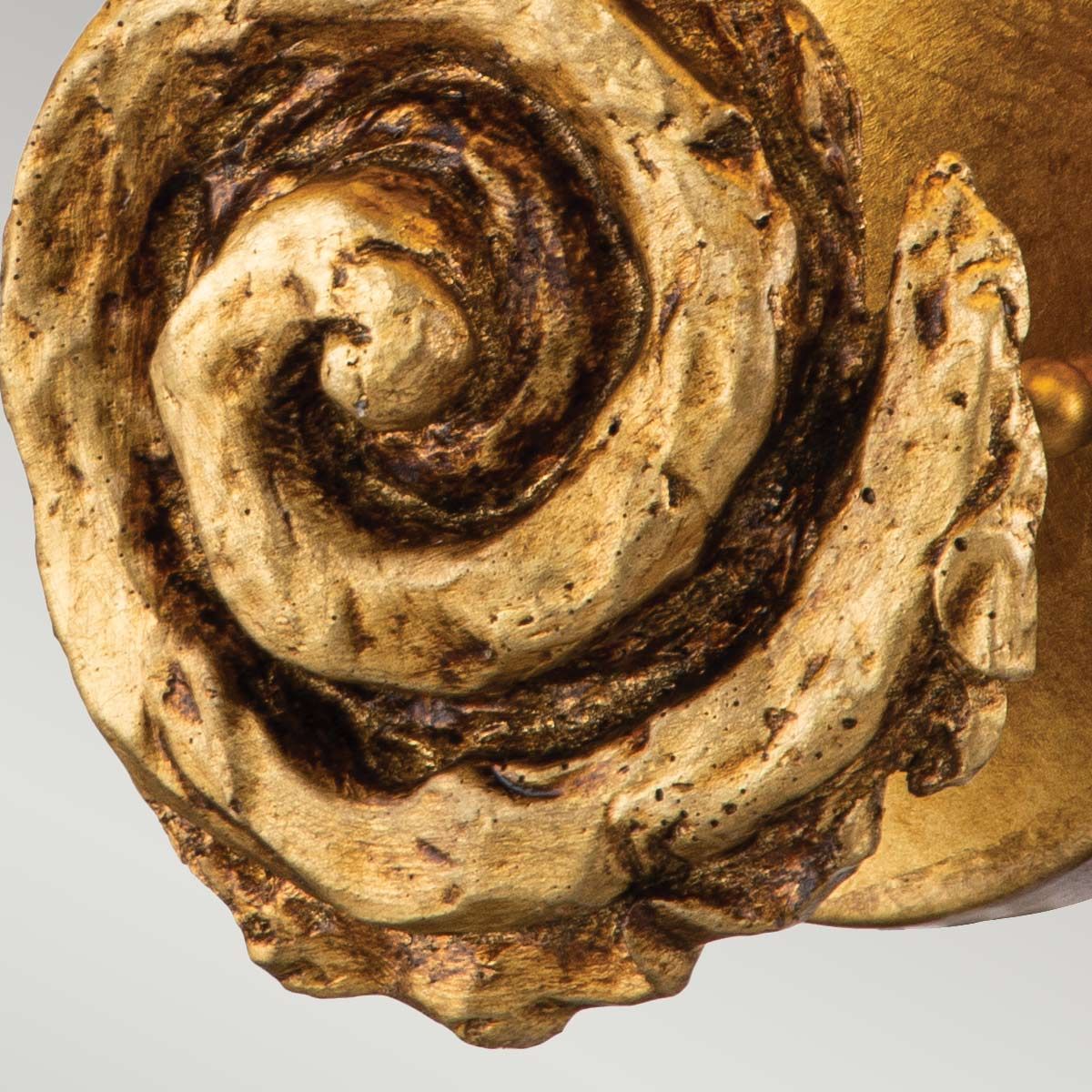 Flambeau Swirl 1 Light Large Wall Light - Gold Leaf