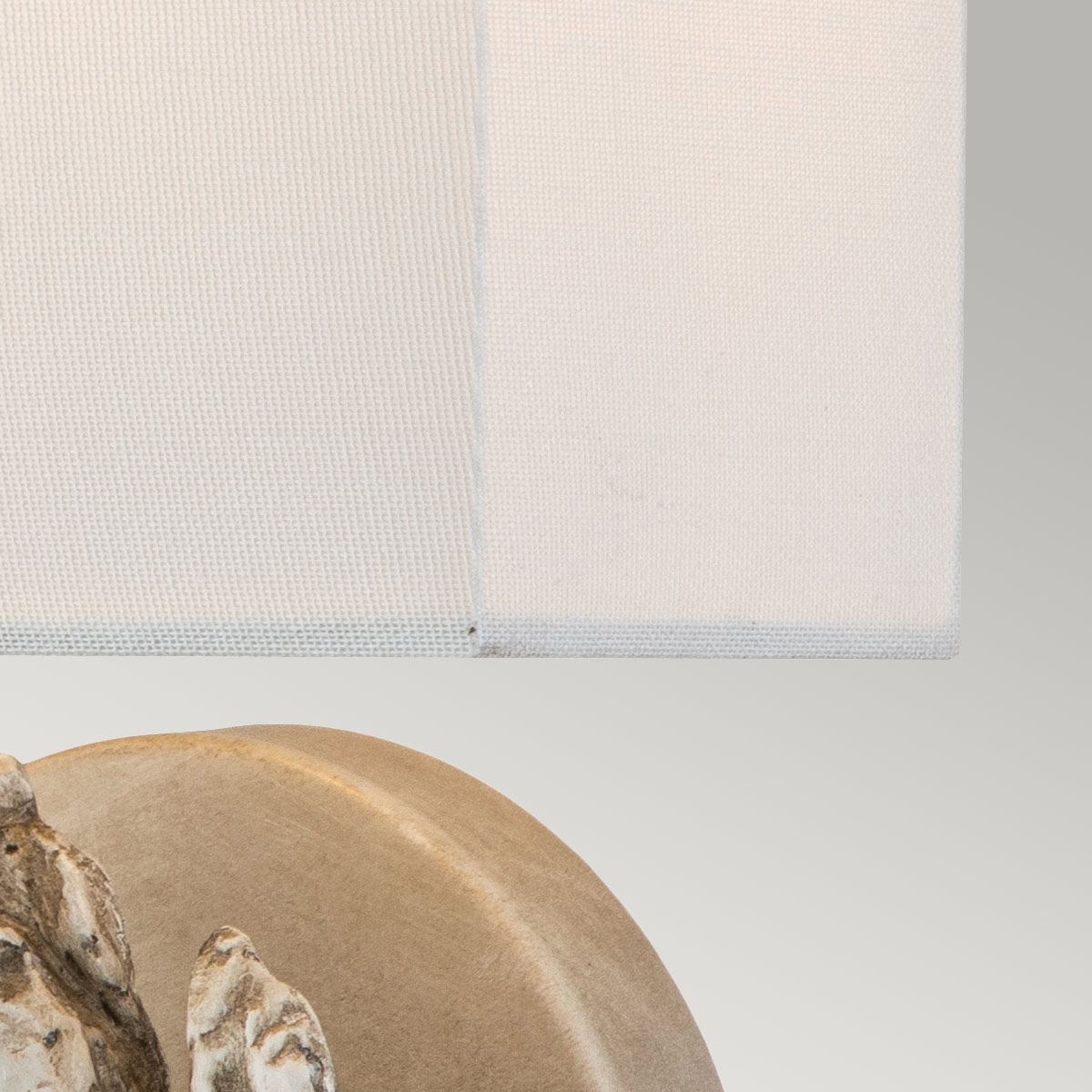 Flambeau Swirl 1 Light Large Wall Light - Bone White