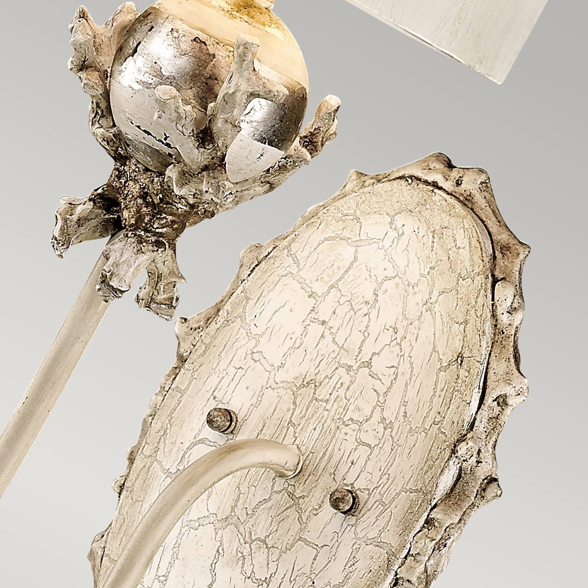 Flambeau Trellis Single Wall Light - Putty Patina & Silver Leaf