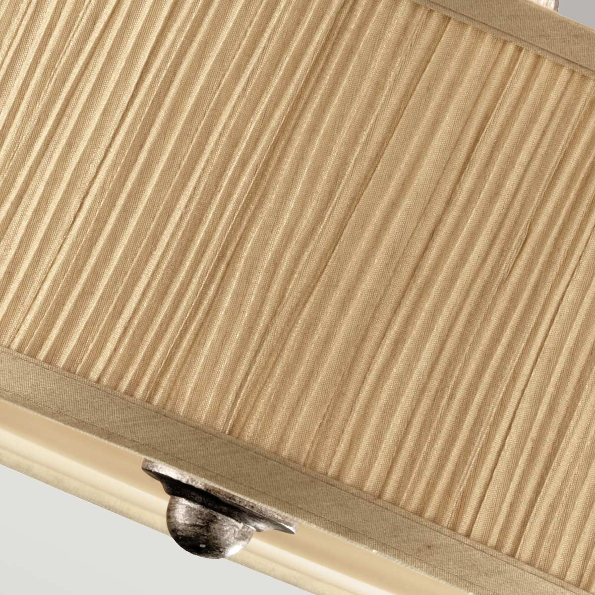 Feiss Abbey 3 Light Semi-Flush Fitting - Silver Sand