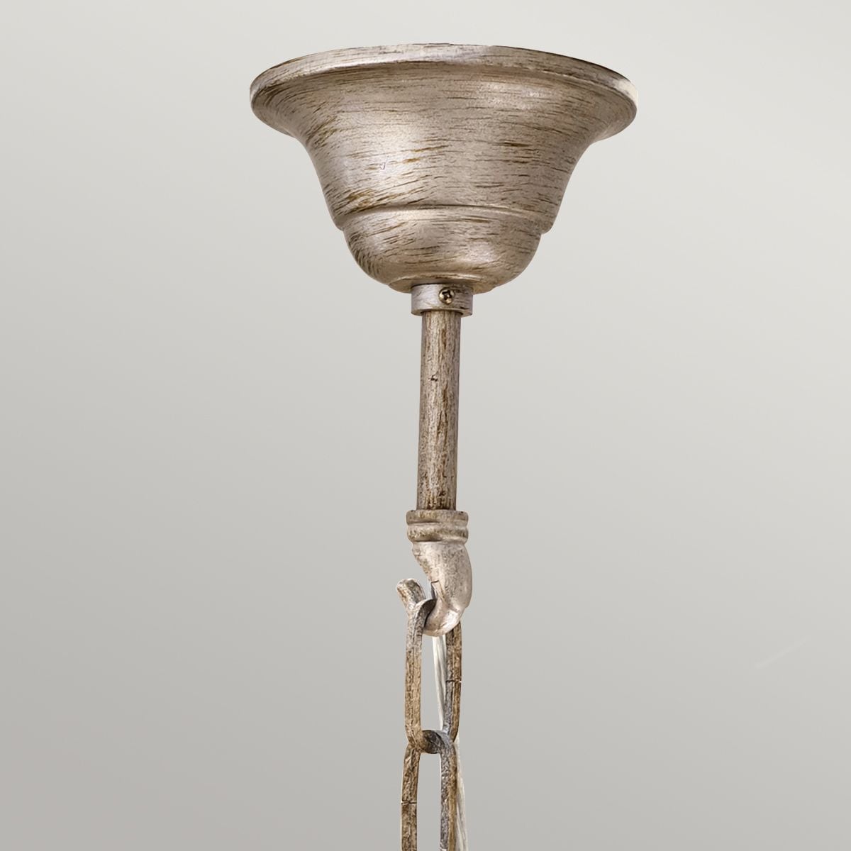 Feiss Abbey 3 Light Chandelier - Silver Sand