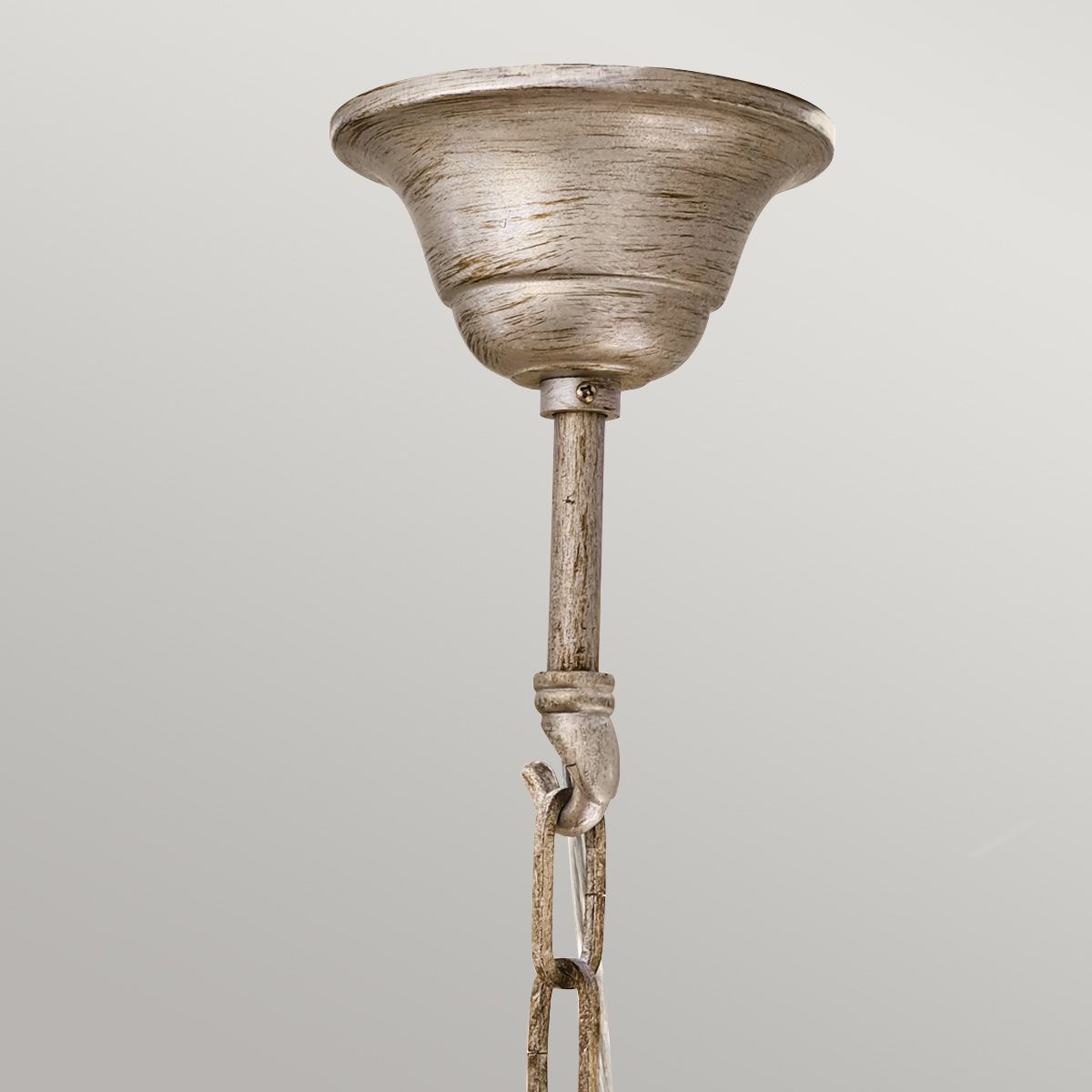 Feiss Abbey 5 Light Chandelier - Silver Sand