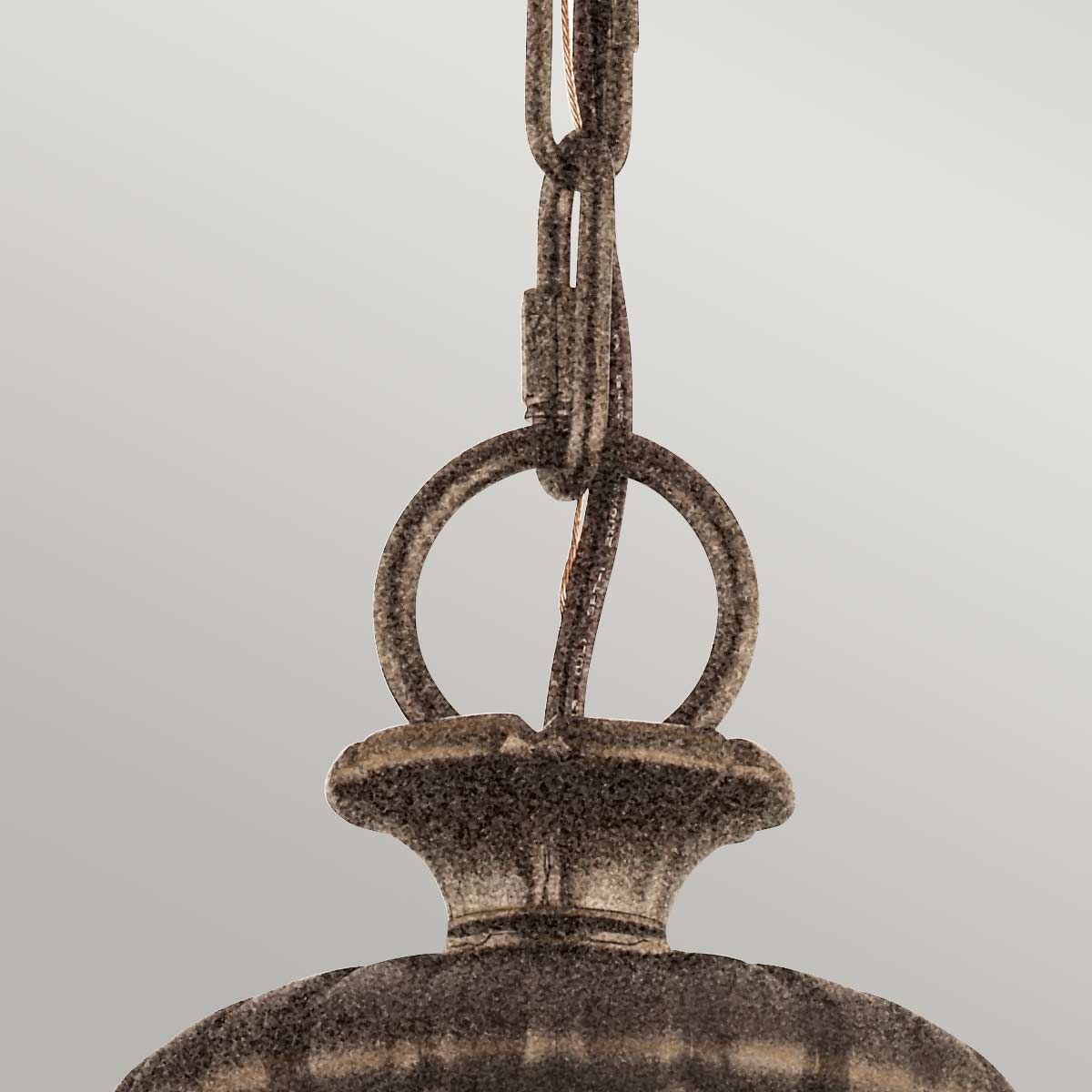 Feiss Adams 3 Light Pendant Chandelier - British Bronze