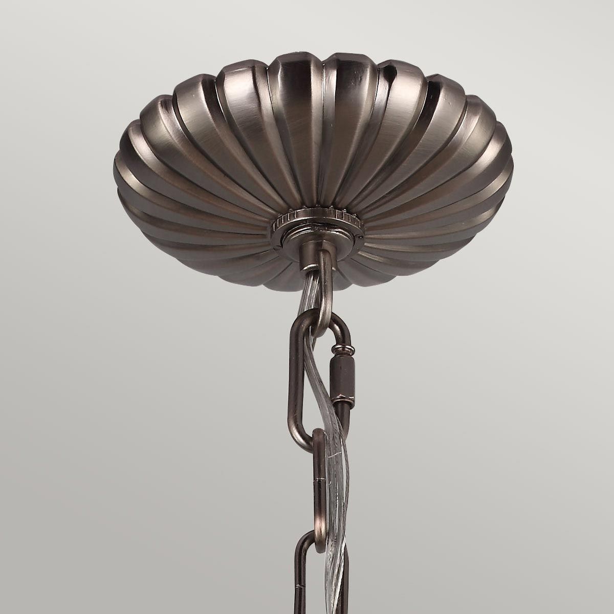 Feiss Adams 4 Light Pendant Chandelier - Antique Nickel