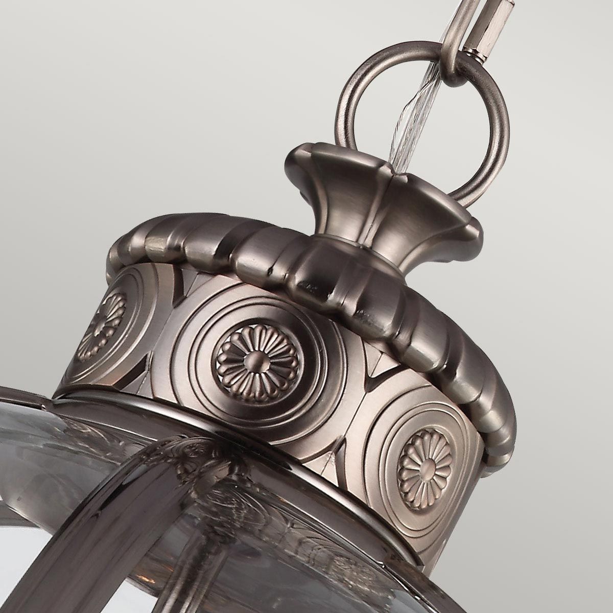 Feiss Adams 4 Light Pendant Chandelier - Antique Nickel