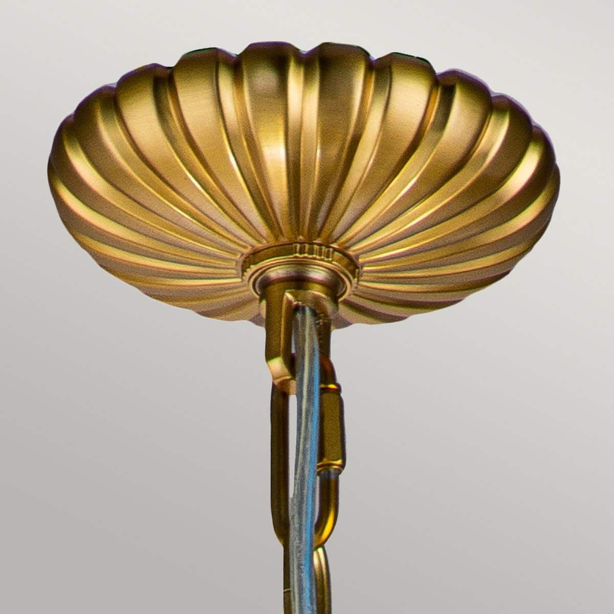Feiss Adams 4 Light Pendant Chandelier - Brushed Brass