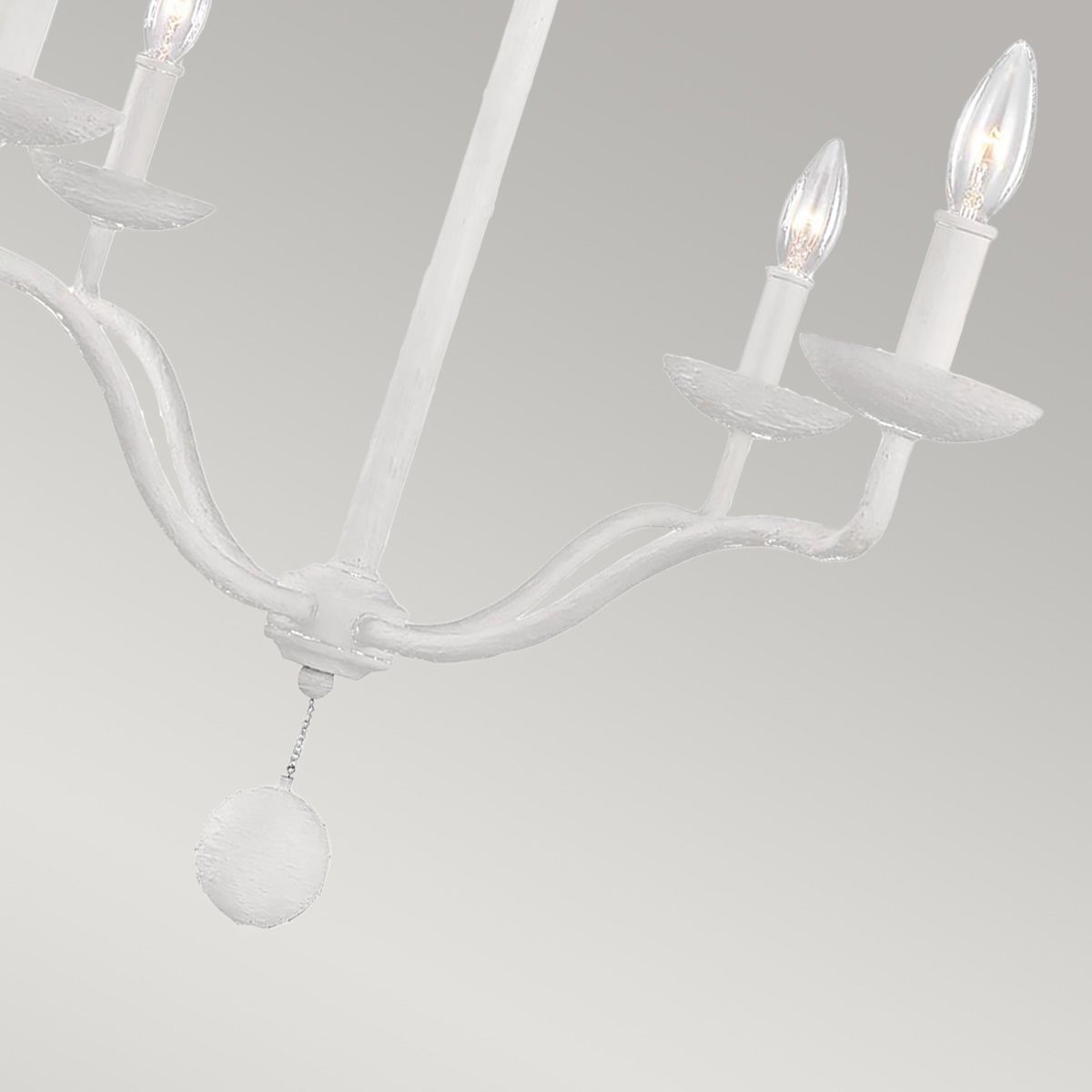 Feiss Annie 4 Light Chandelier - Plaster White