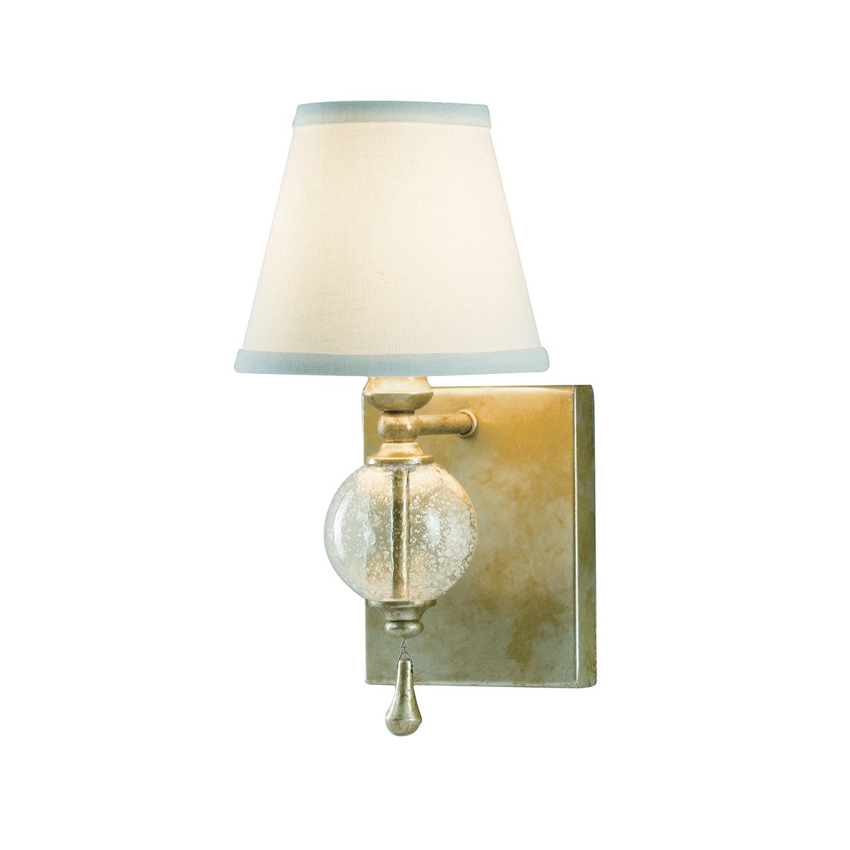 Feiss Argento Single Wall Light - Oxidised Silver Leaf