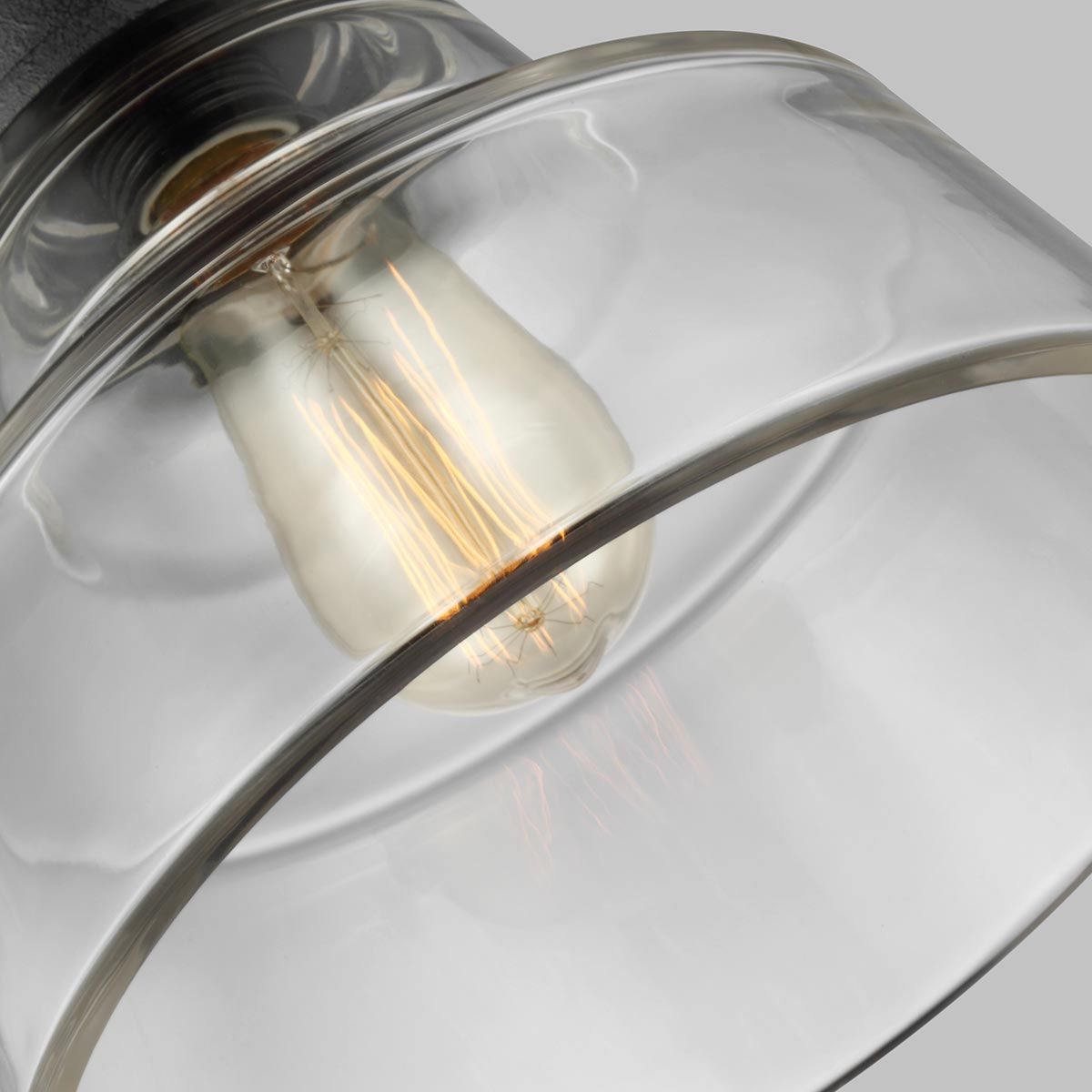 Feiss Baskin Single Pendant - Painted Aged Brass & Dark Weathered Zinc