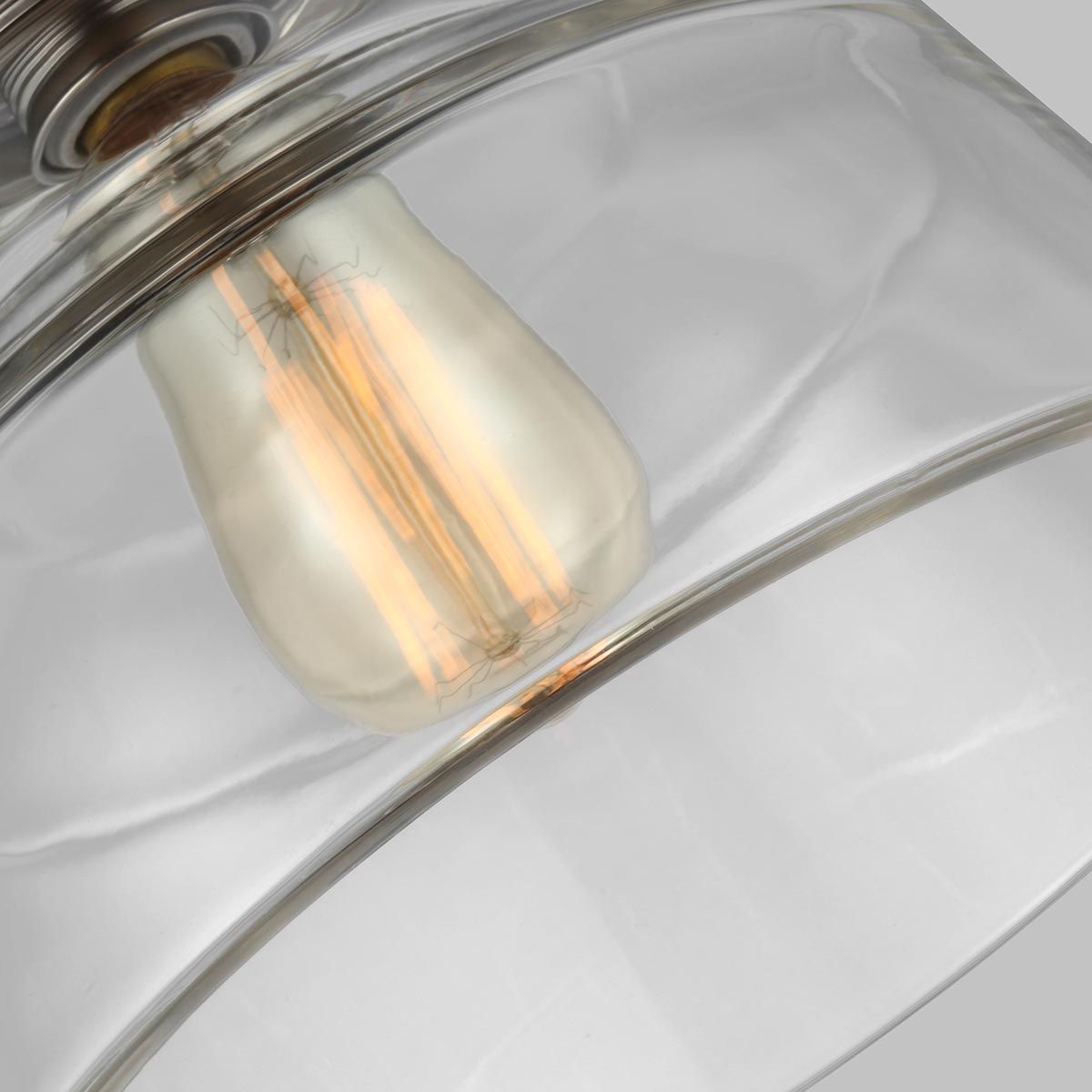 Feiss Baskin Single Pendant - Polished Nickel