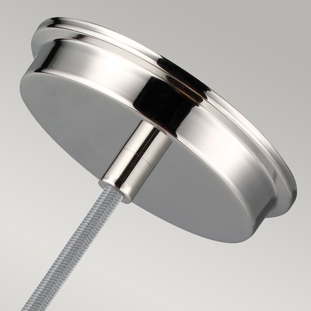 Feiss Baskin Single Pendant - Polished Nickel