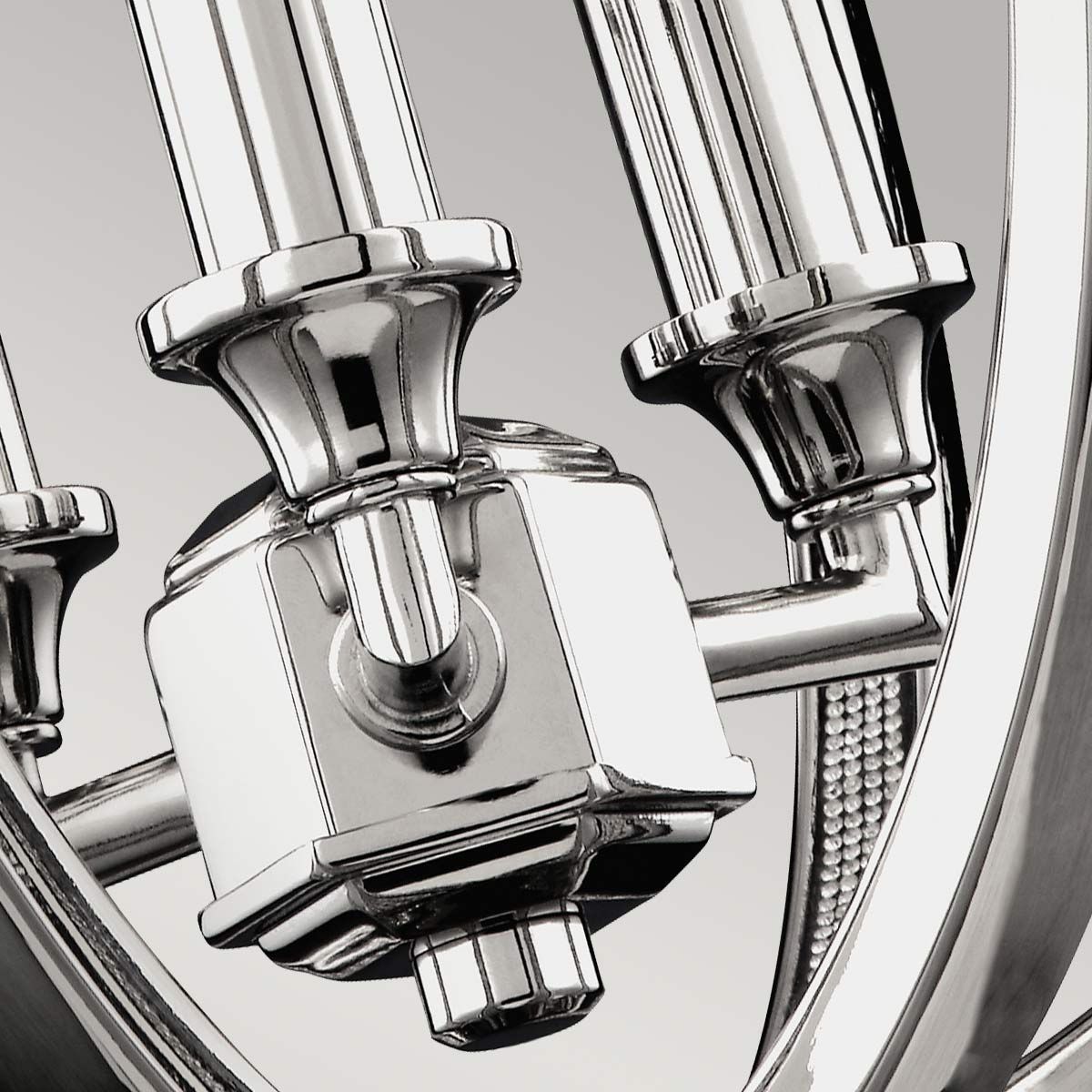 Feiss Corinne 3 Light Small Pendant - Polished Nickel