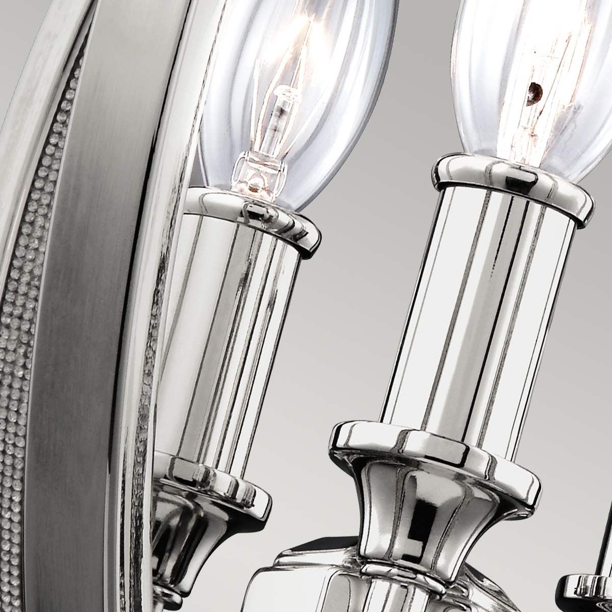 Feiss Corinne 3 Light Small Pendant - Polished Nickel