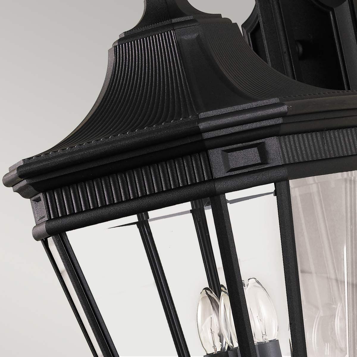 Feiss Cotswold Lane 3 Light Large Wall Lantern - Black