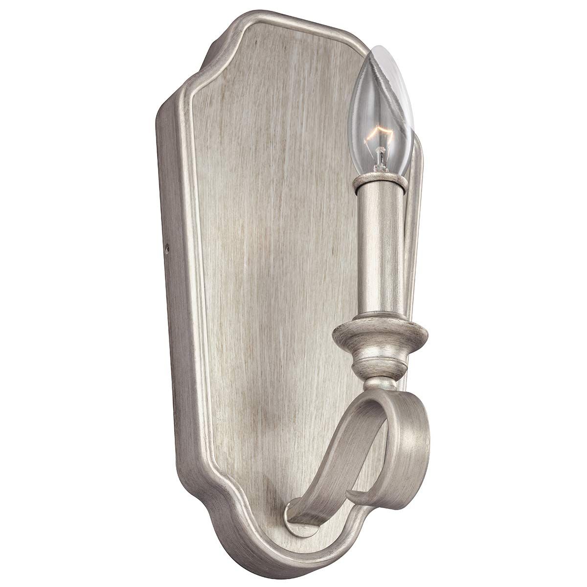 Feiss DeWitt Single Wall Light - Sunrise Silver
