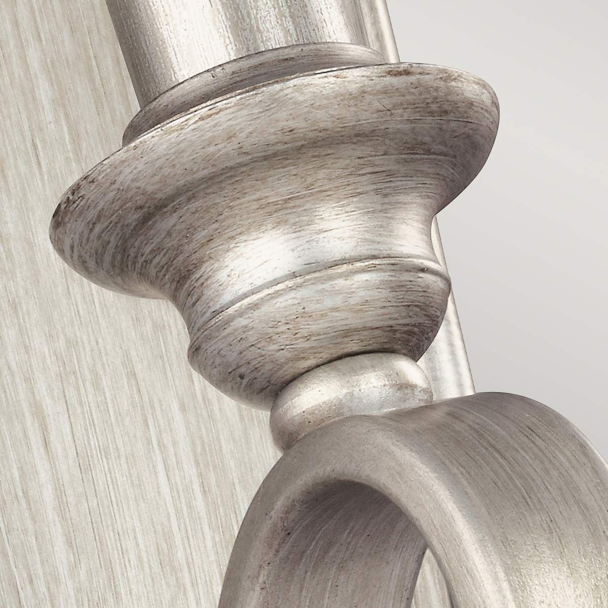 Feiss DeWitt Single Wall Light - Sunrise Silver