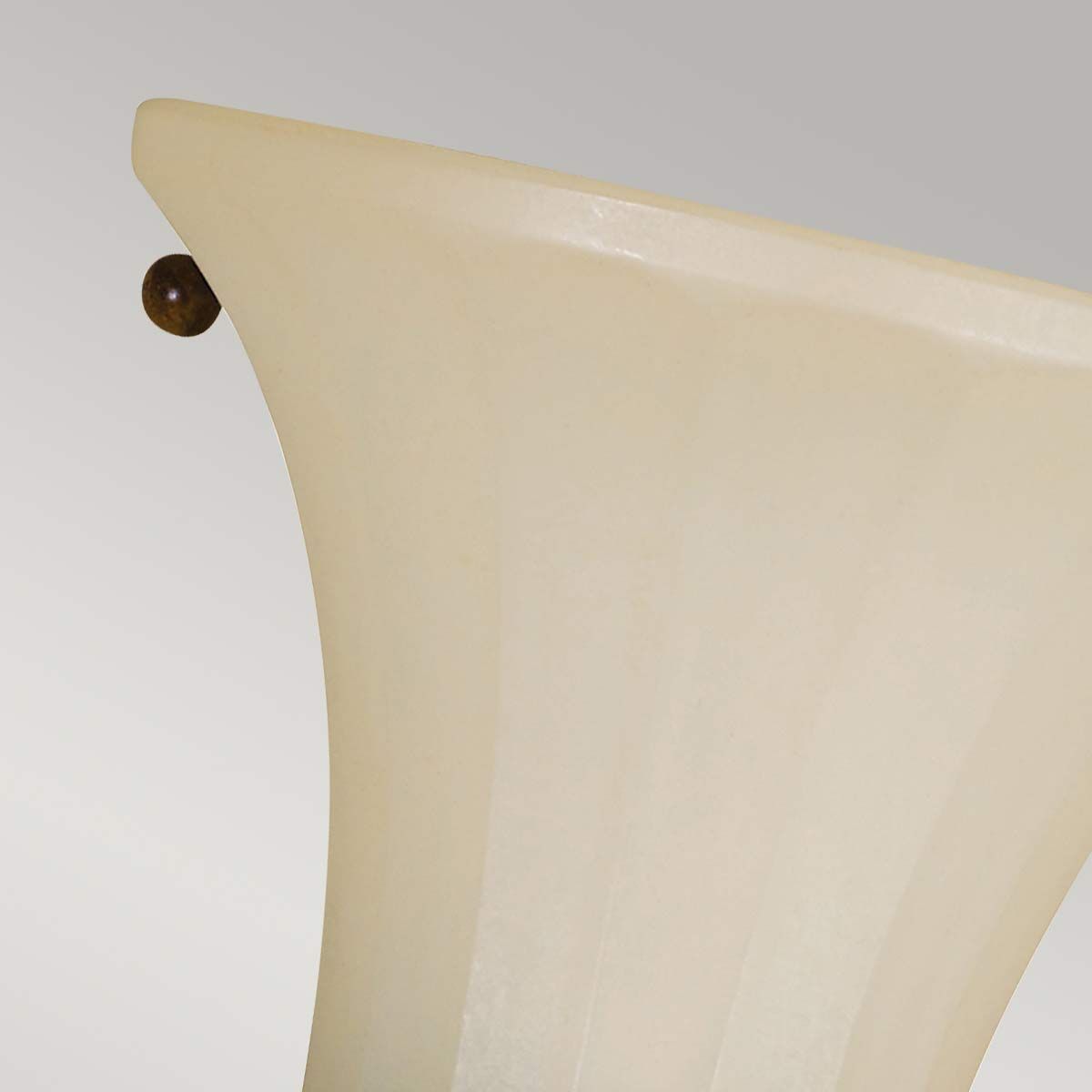 Feiss Drawing Room Conical Single Wall Uplighter - Walnut