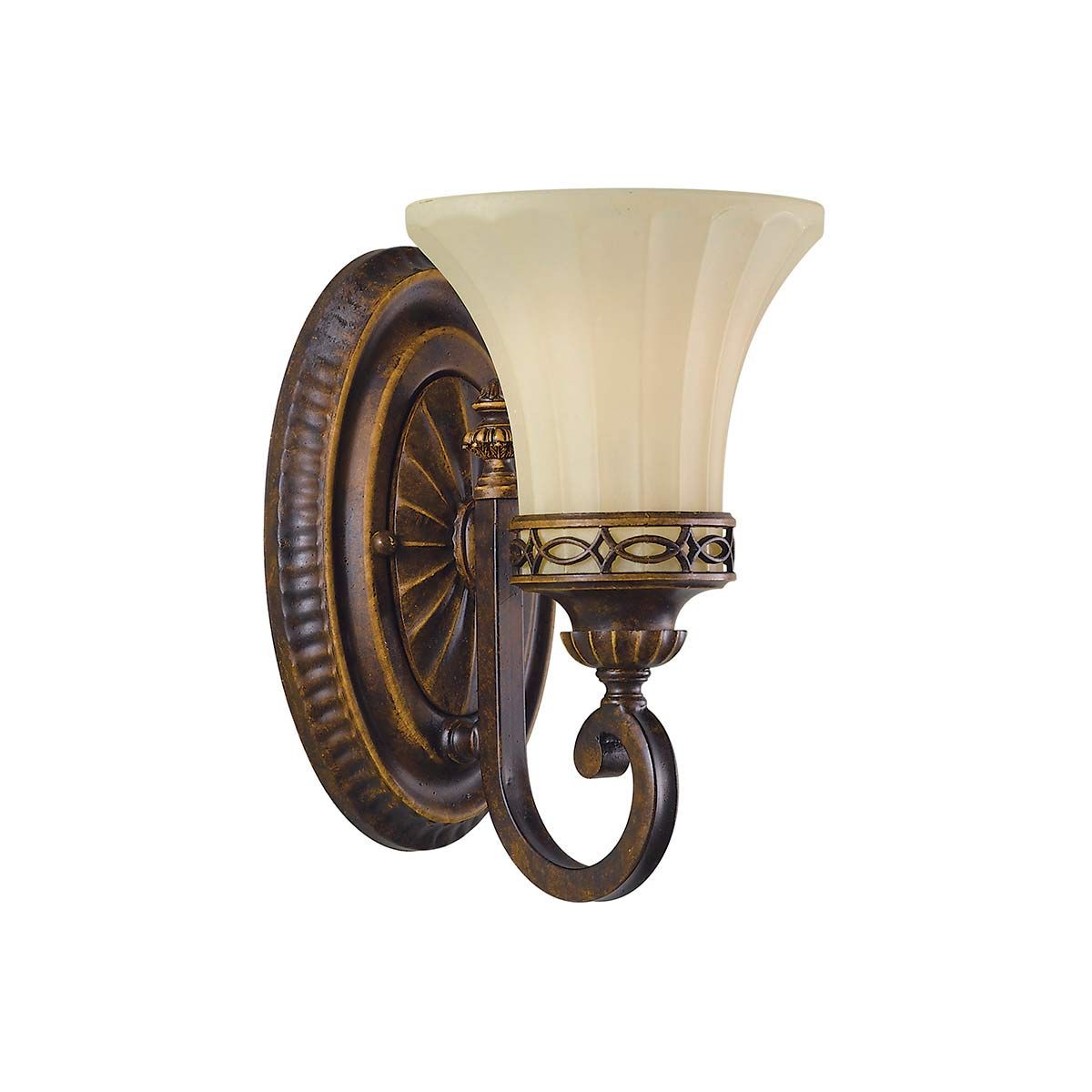 Feiss Drawing Room Single Wall Light - Walnut