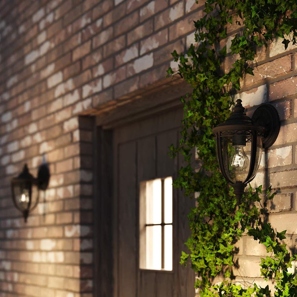 Feiss English Bridle Single Small Wall Lantern - British Bronze