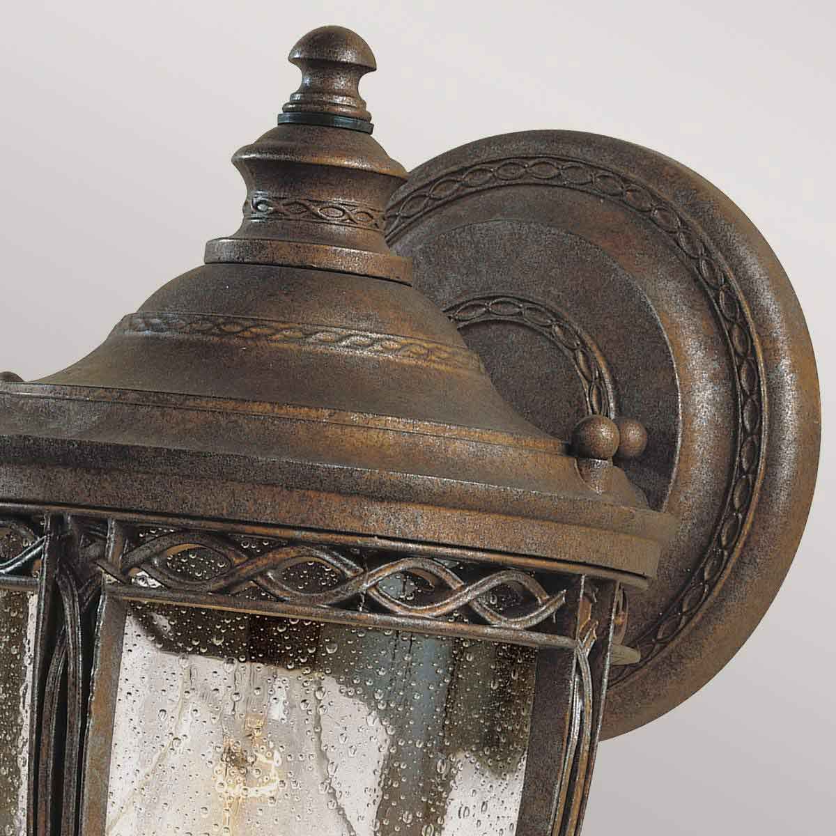 Feiss English Bridle Single Small Wall Lantern - British Bronze