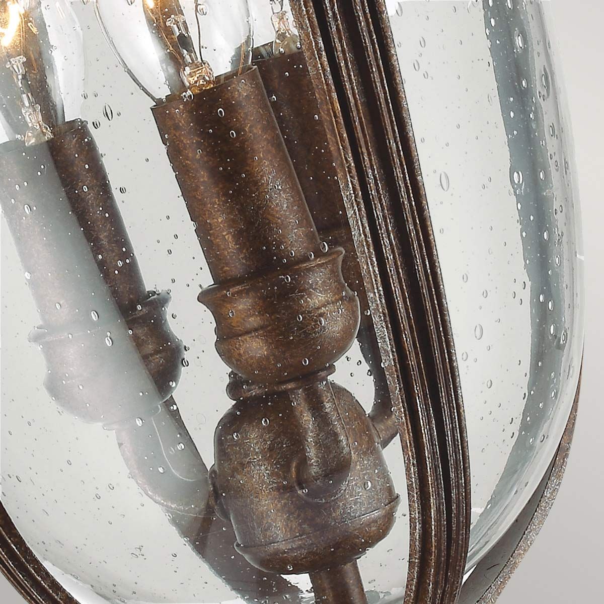 Feiss English Bridle 3 Light Medium Pedestal - British Bronze