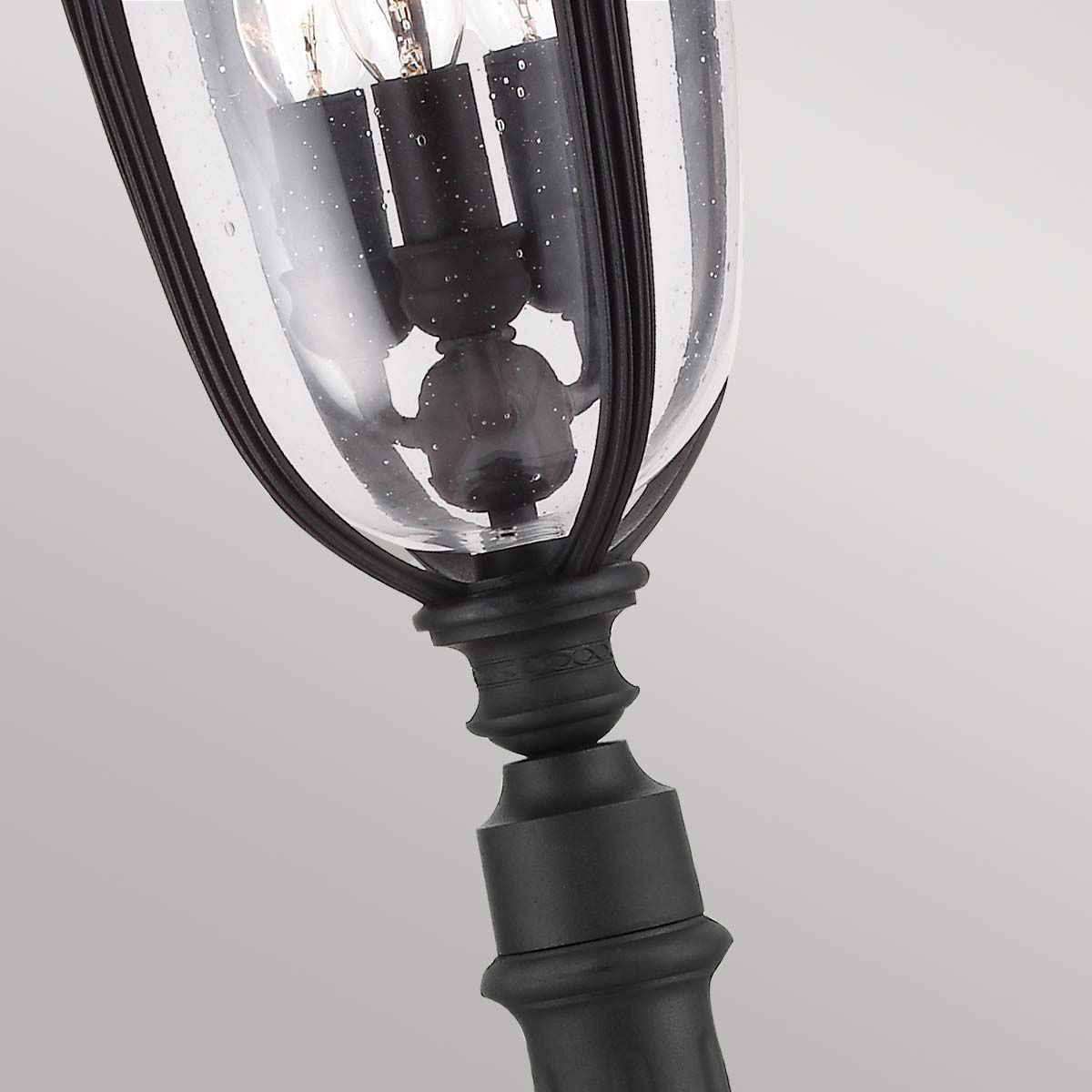 Feiss English Bridle 3 Light Medium Pillar Lantern - Black