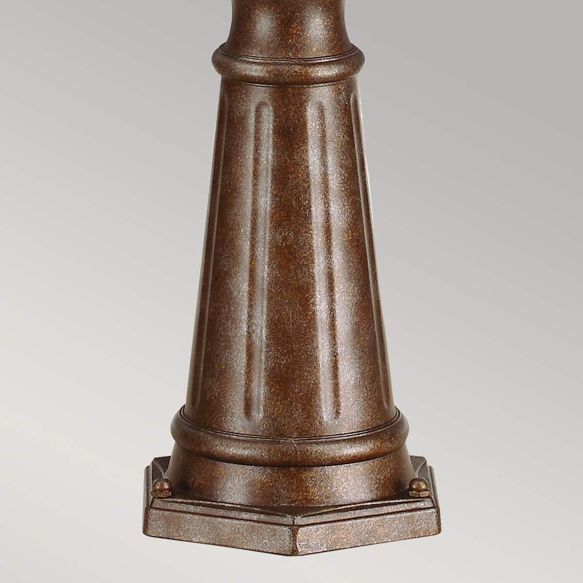 Feiss English Bridle 3 Light Large Lamp Post - British Bronze