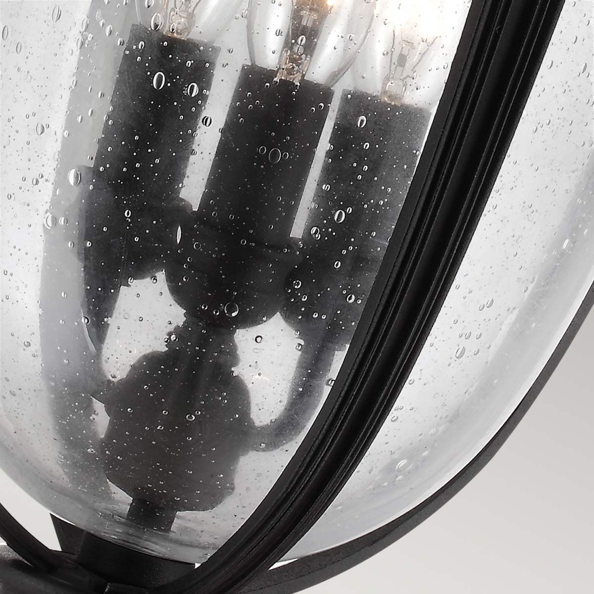 Feiss English Bridle 3 Light Large Chain Lantern - Black
