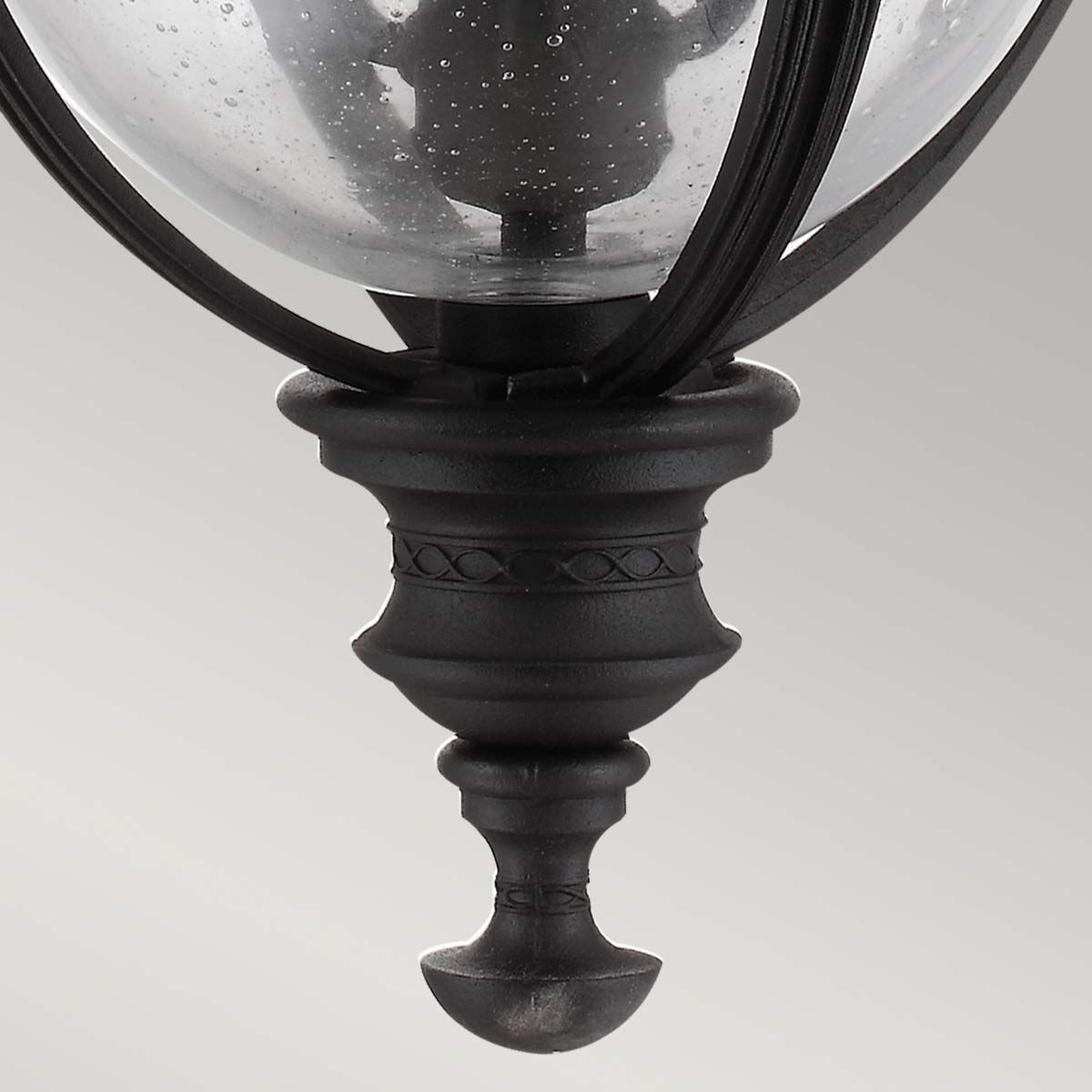 Feiss English Bridle 3 Light Large Chain Lantern - Black