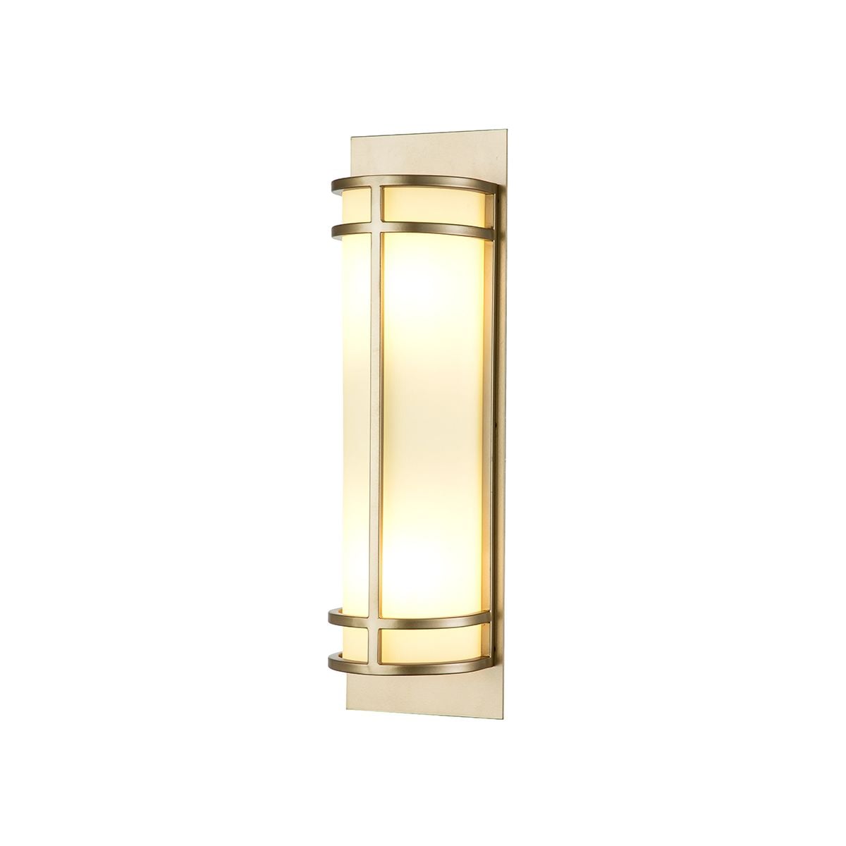 Feiss Fusion 2 Light Wall Light - Painted Natural Brass