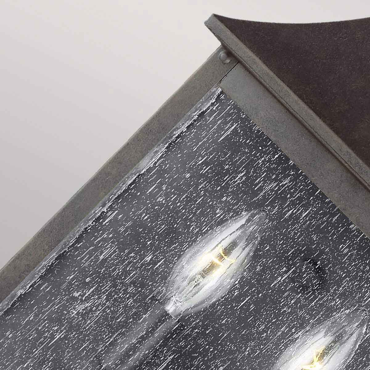 Feiss Galena 2 Light Half Lantern - Sable