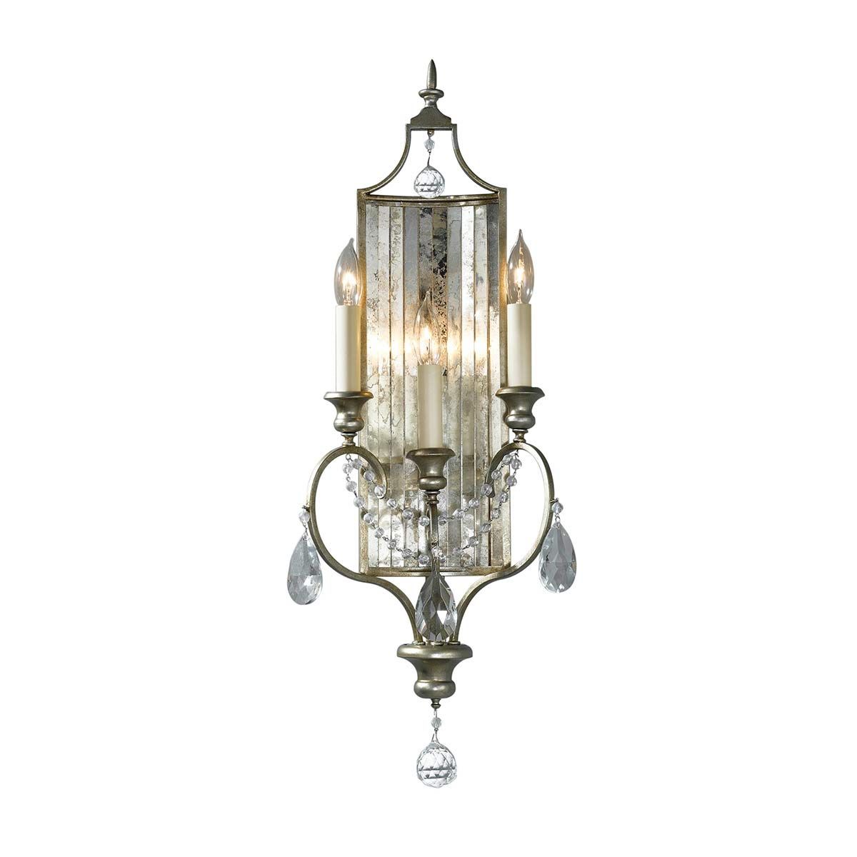 Feiss Gianna 3 Light Wall Light - Gilded Silver