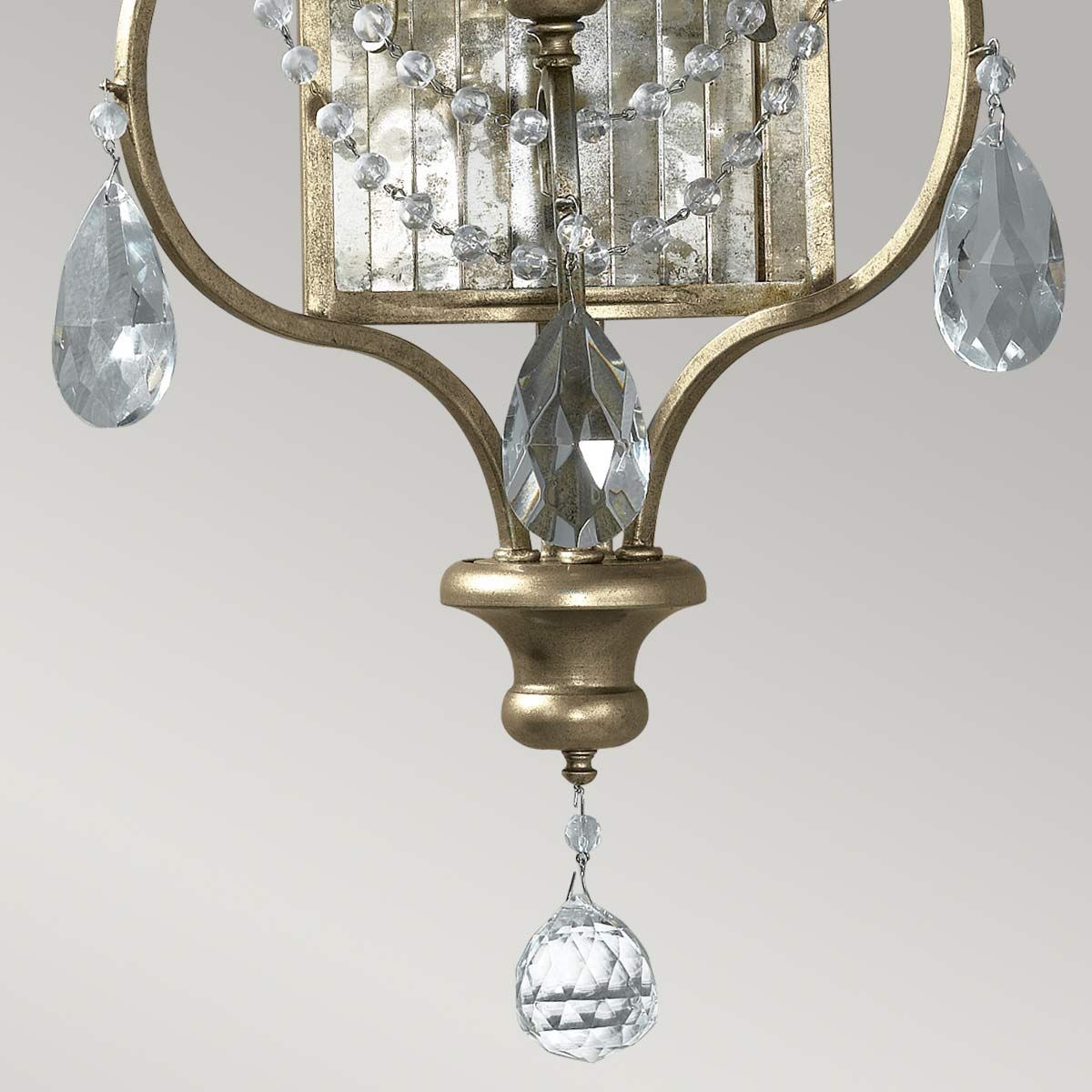 Feiss Gianna 3 Light Wall Light - Gilded Silver