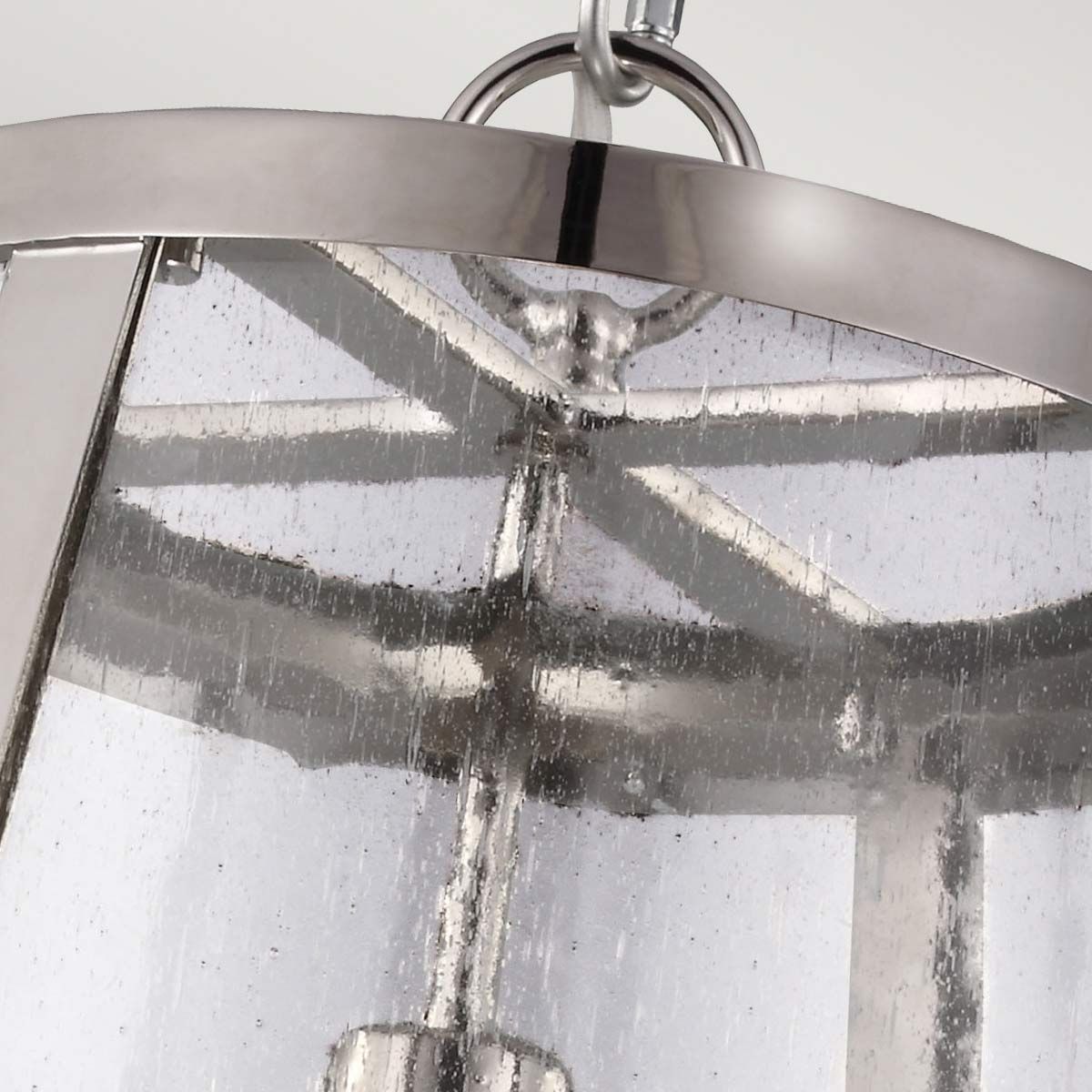 Feiss Harrow Single Medium Pendant - Polished Nickel
