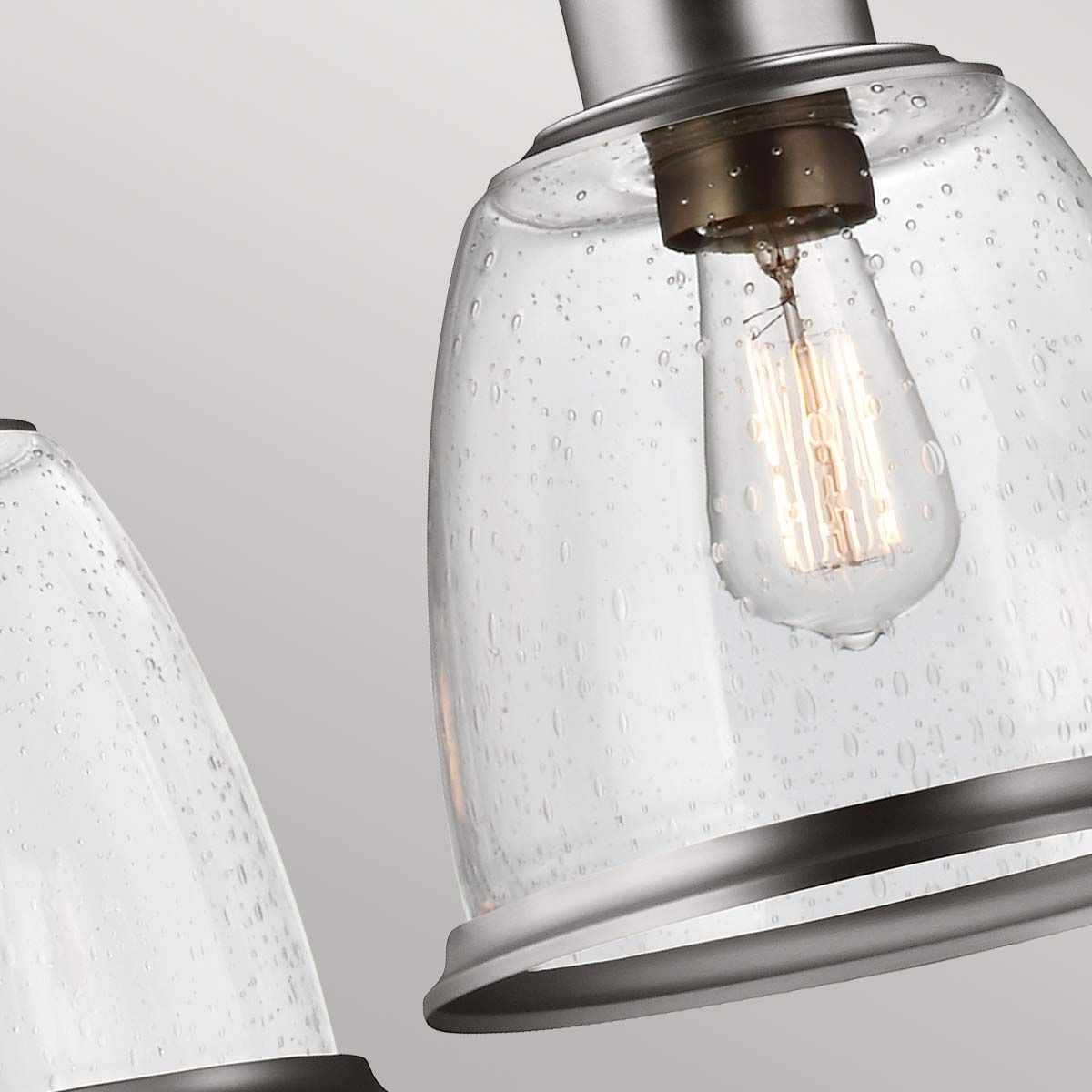 Feiss Hobson 3 Light Island Chandelier - Satin Nickel