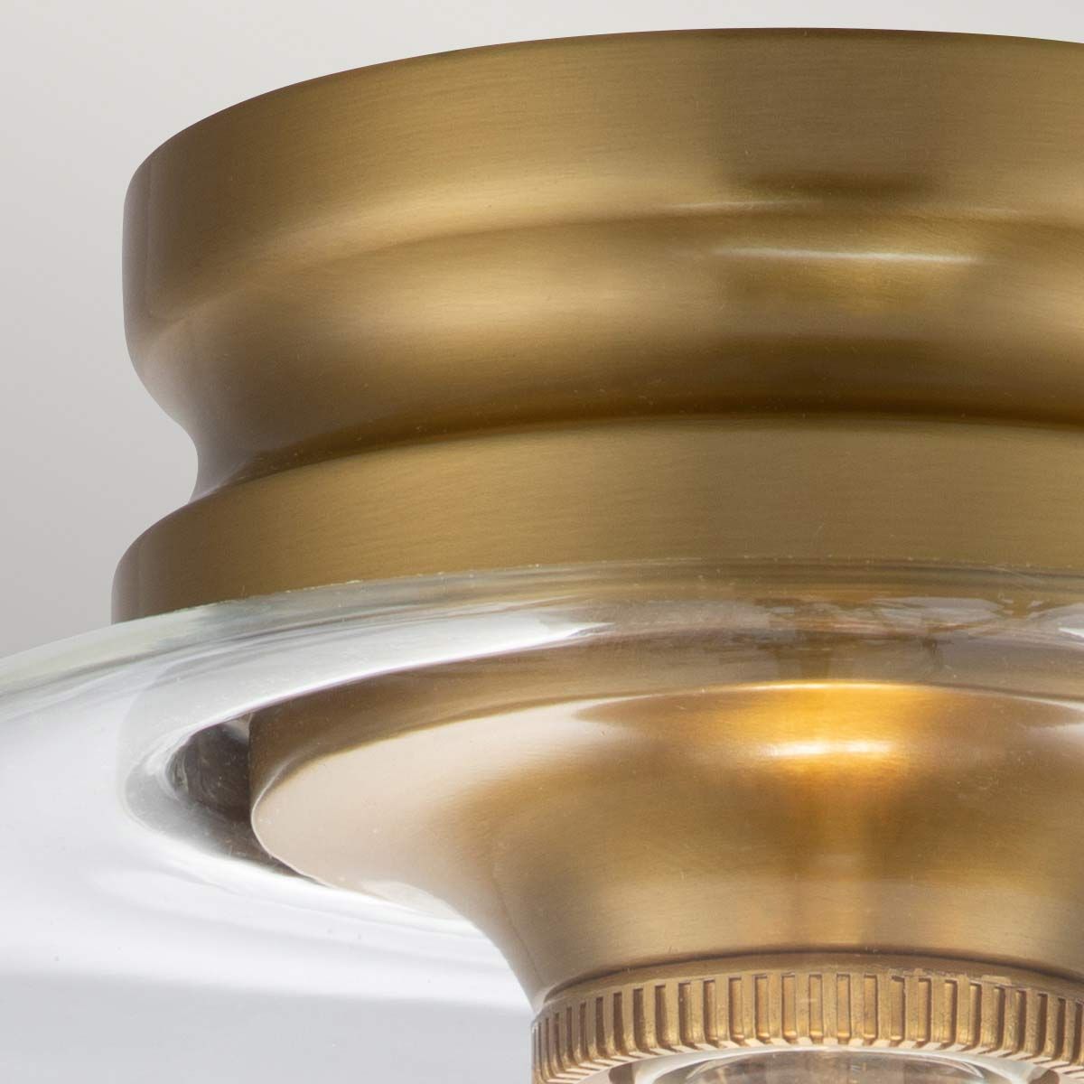 Feiss Hounslow Single Flush Fitting - Burnished Brass