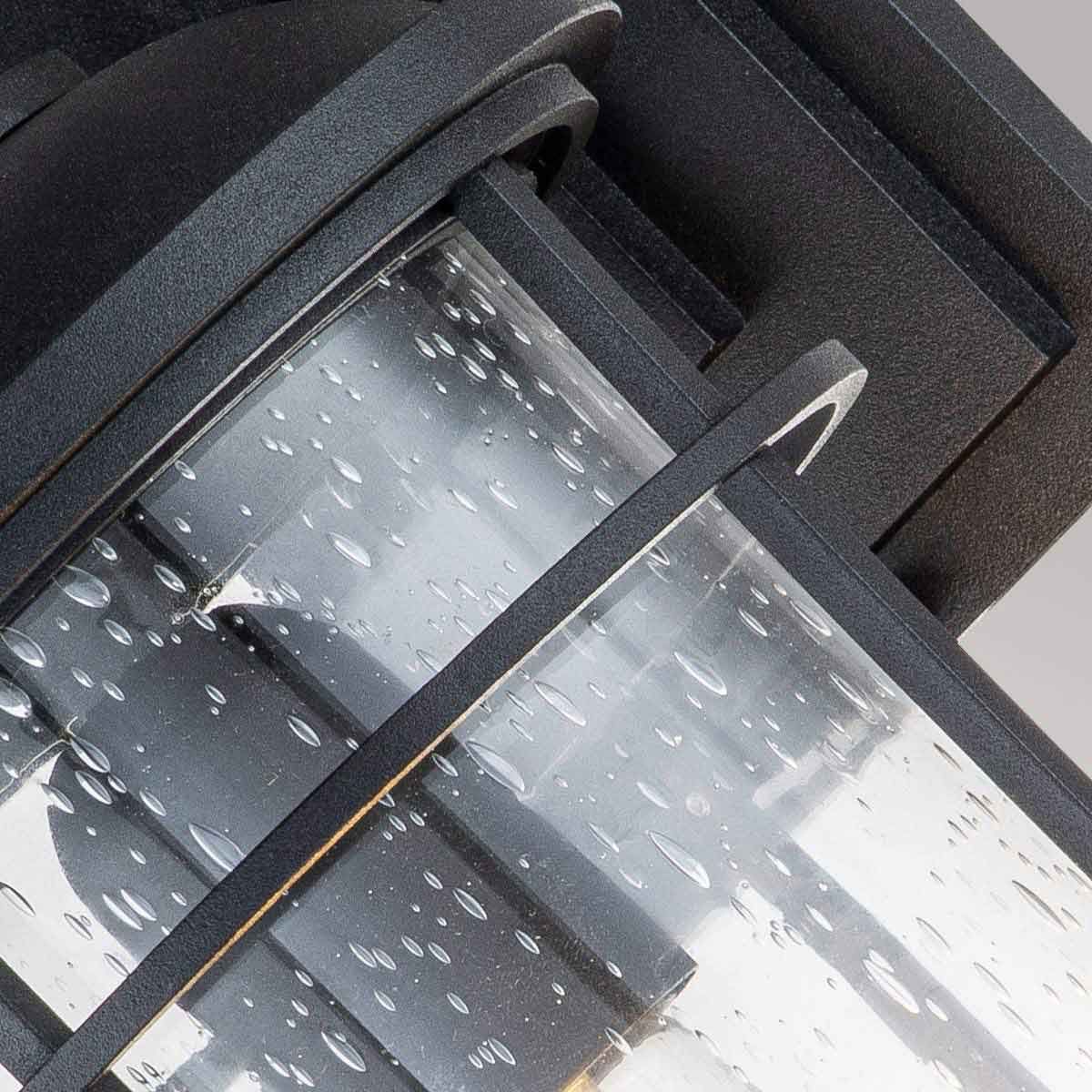 Feiss Lighthouse Single Medium Wall Lantern - Textured Black